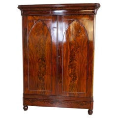 Antique Mahogany Wardrobe from the Turn of the 19th and 20th Centuries