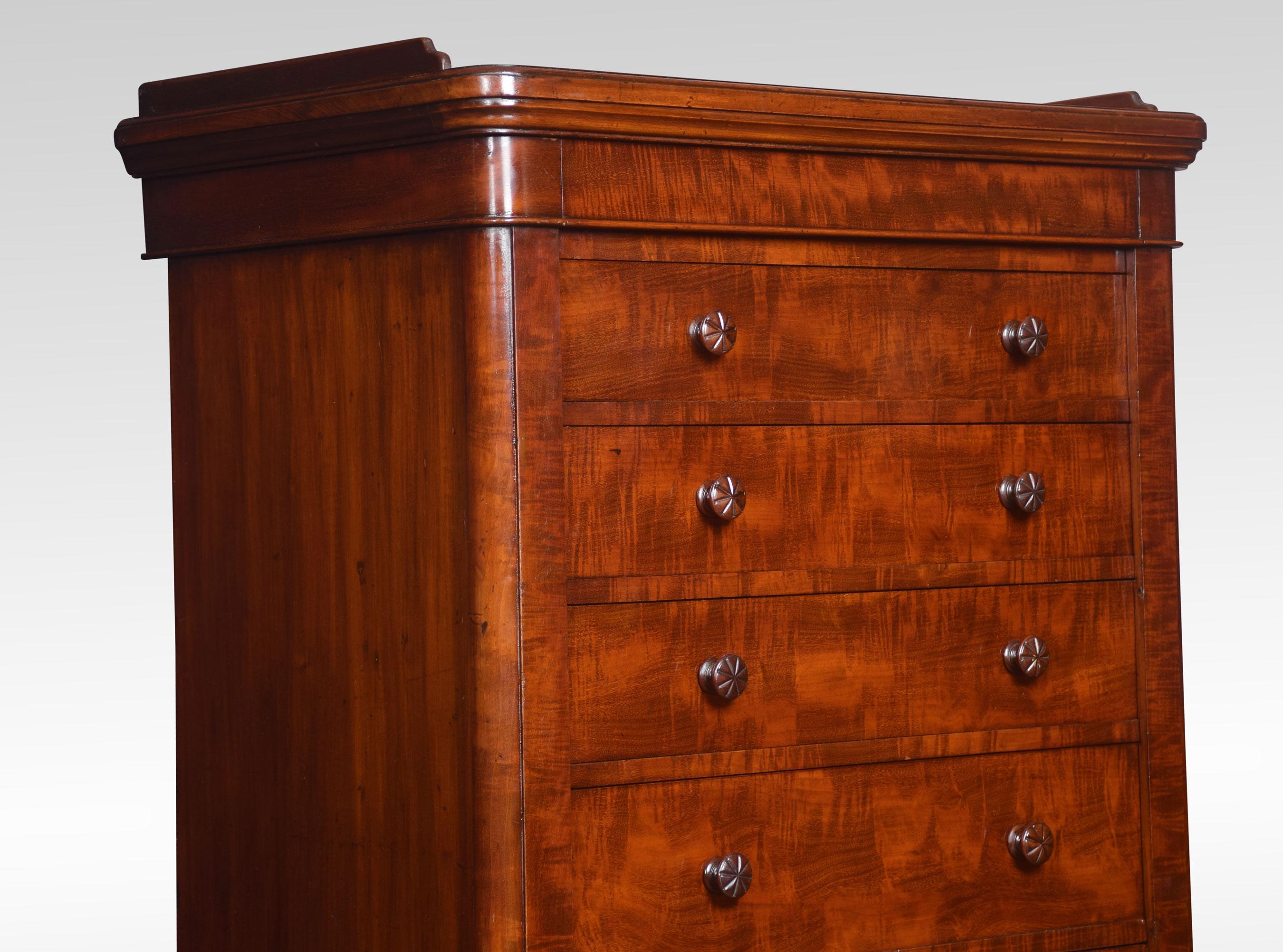 Mahogany Wellington Chest In Good Condition In Cheshire, GB