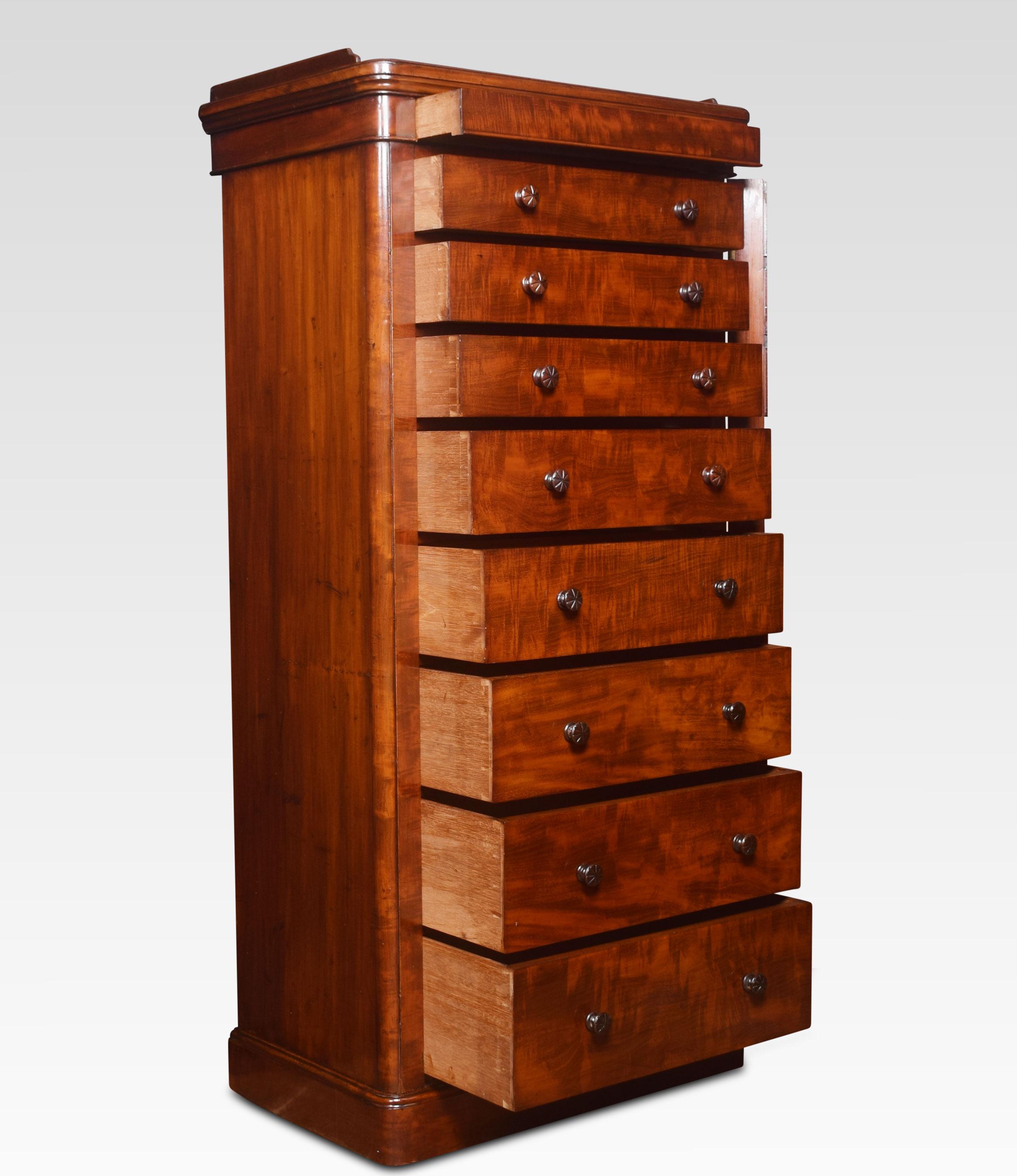 Mahogany Wellington Chest 2