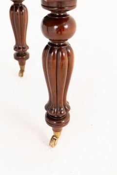 Mesa de comedor de caoba Guillermo IV extensible 8 plazas 1880