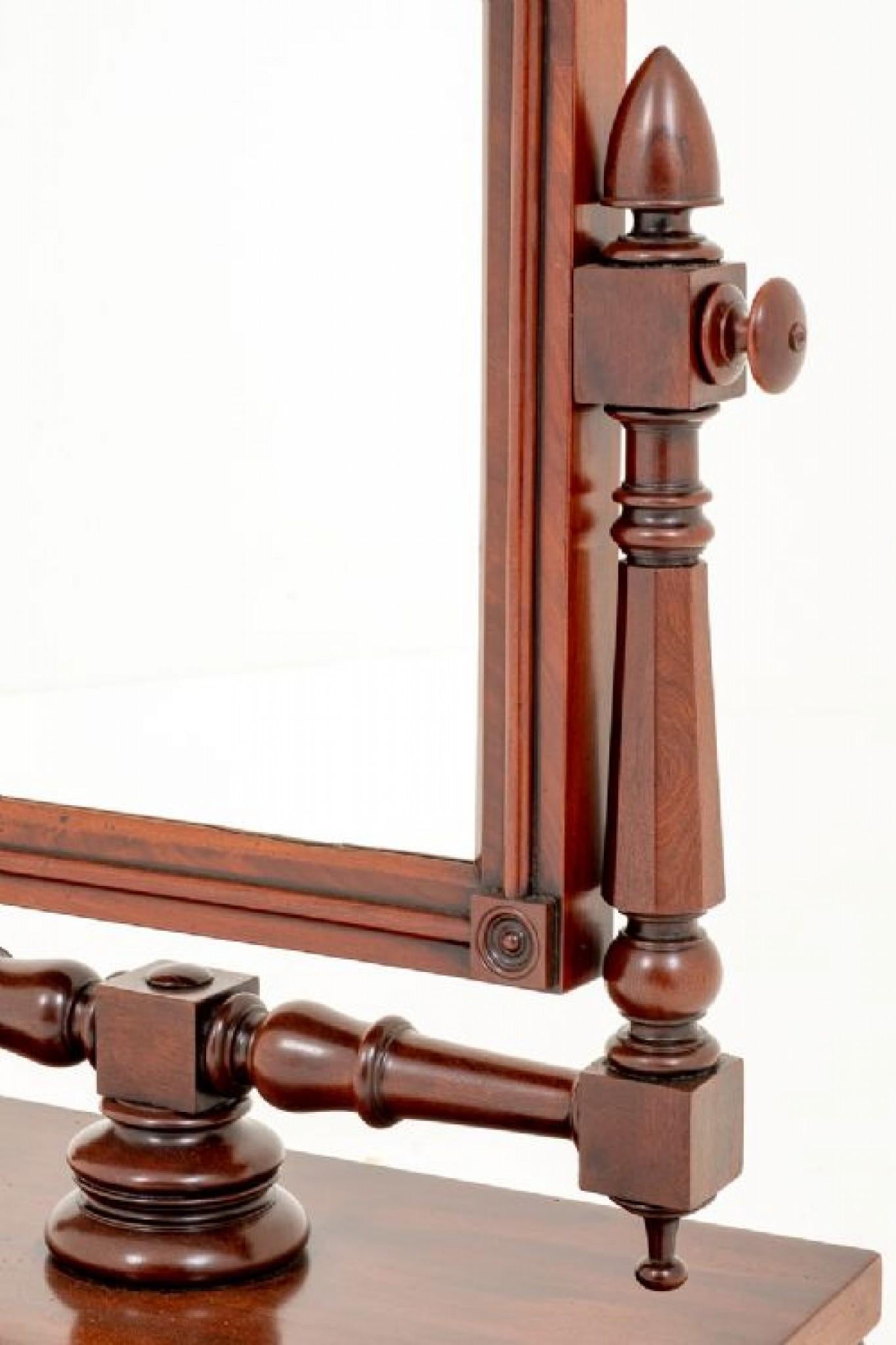 19th Century Mahogany William IV Mirror - Swing Dressing Mirrors For Sale