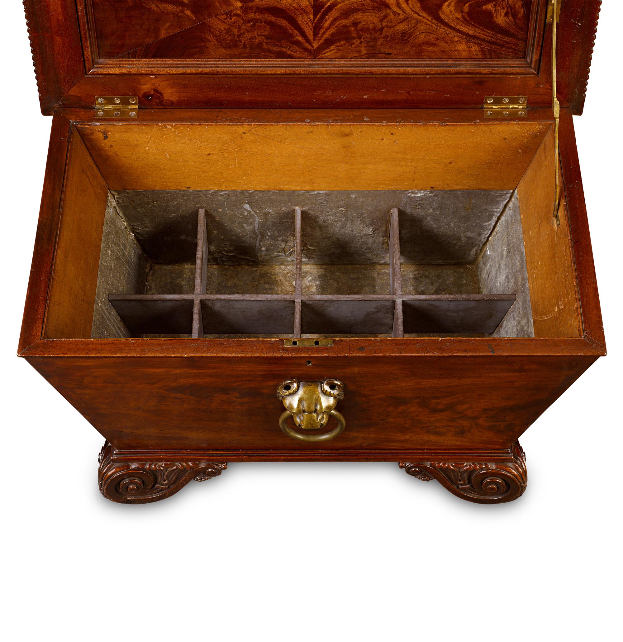 Regency Mahogany Wine Cooler By Thomas Hope For Sale