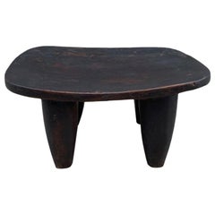 Mahogany Wood African Antique Head Rest or Stool