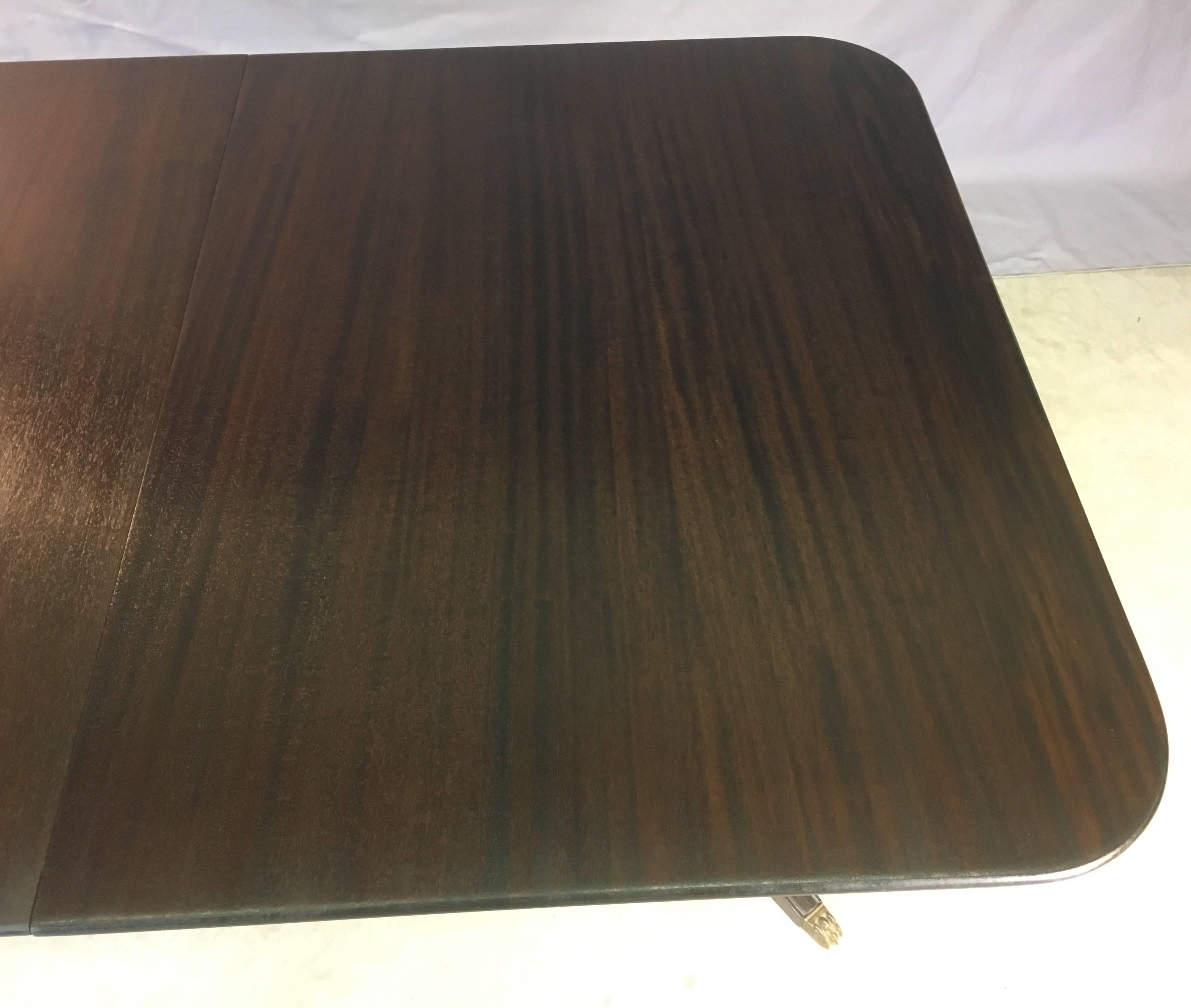 Mahogany Wood Banquet Dining Room Table For Sale 1