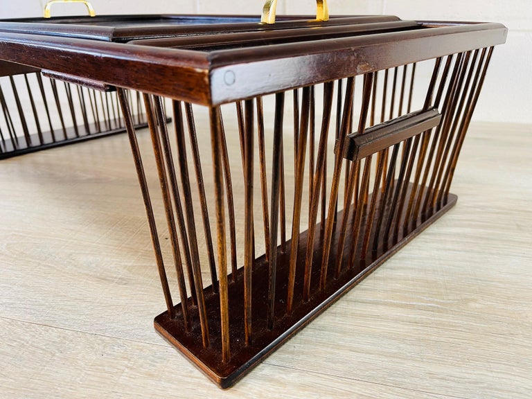 Mahogany Wood Breakfast Tray For Sale at 1stDibs