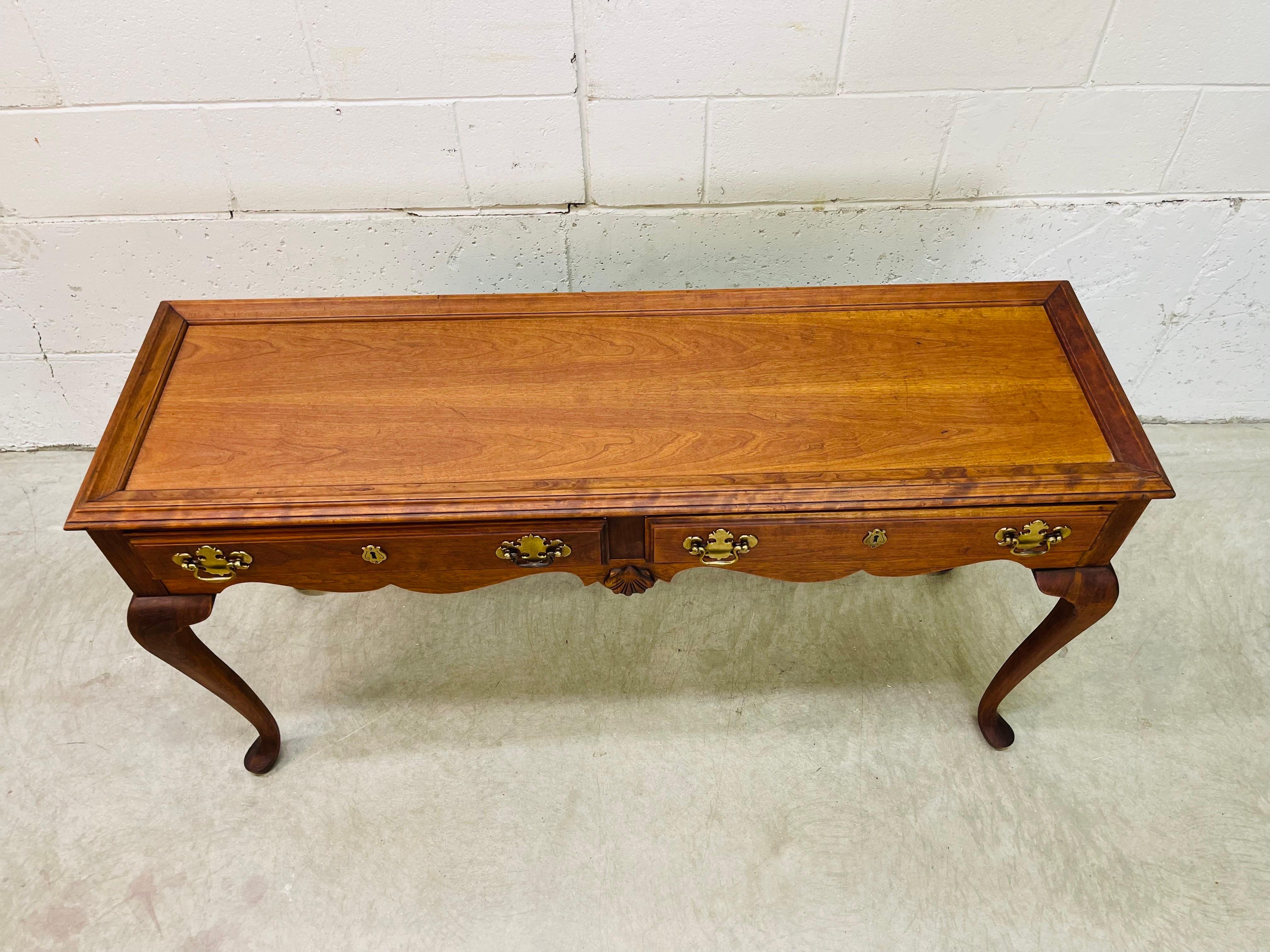 Mid-Century Modern Mahogany Wood Console Table