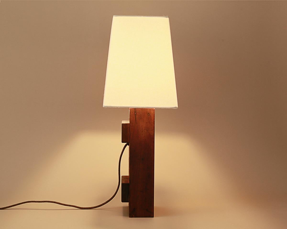 American Mahogany Wood Foundry Table Lamps - Pair - Vintage  For Sale