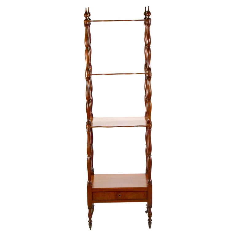Regency Mahogany Etagere Display Shelf Regency Mahogany Etagere Display Shelf