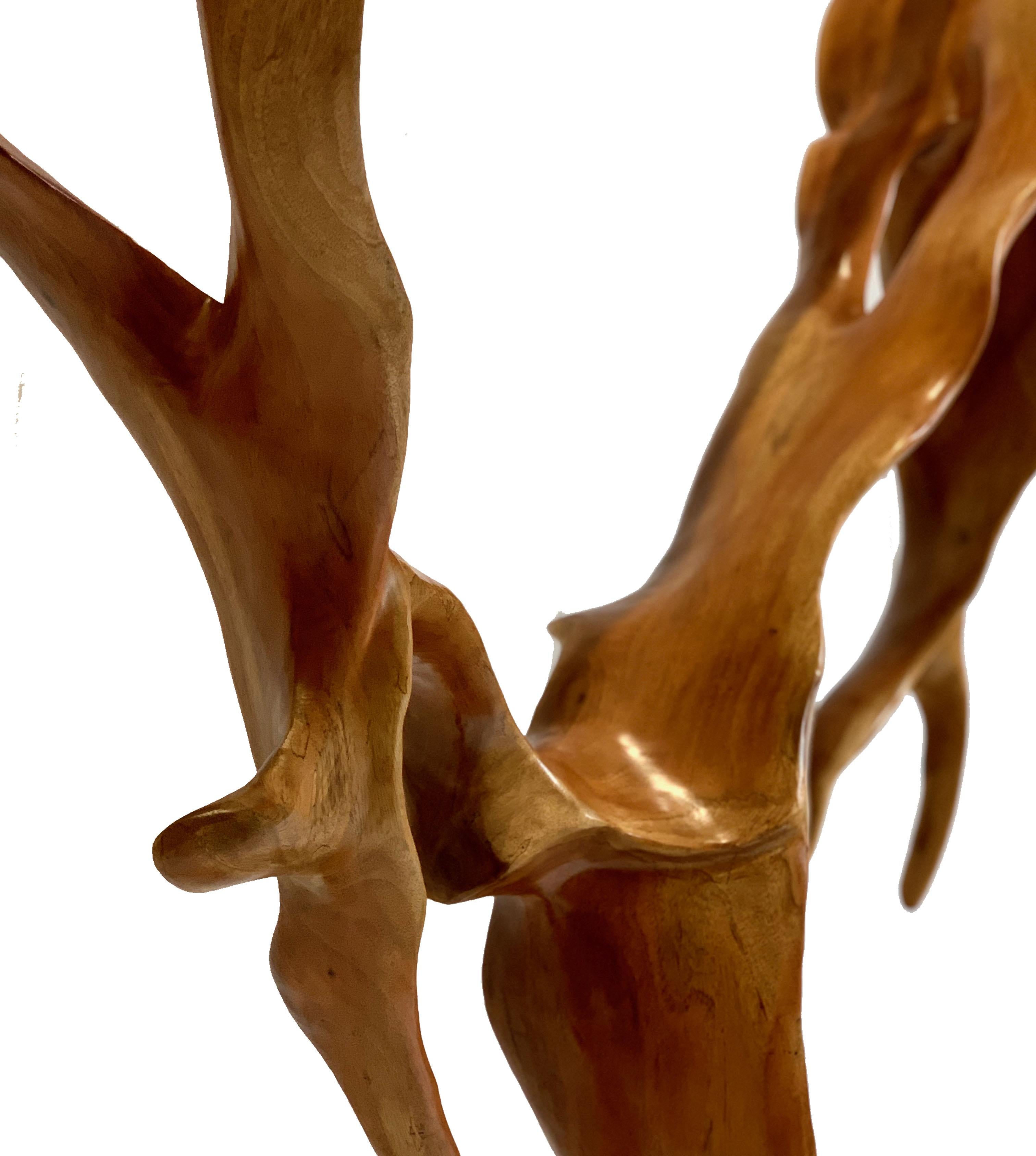 Mahogany Wood Sculpture In New Condition For Sale In Menlo Park, CA