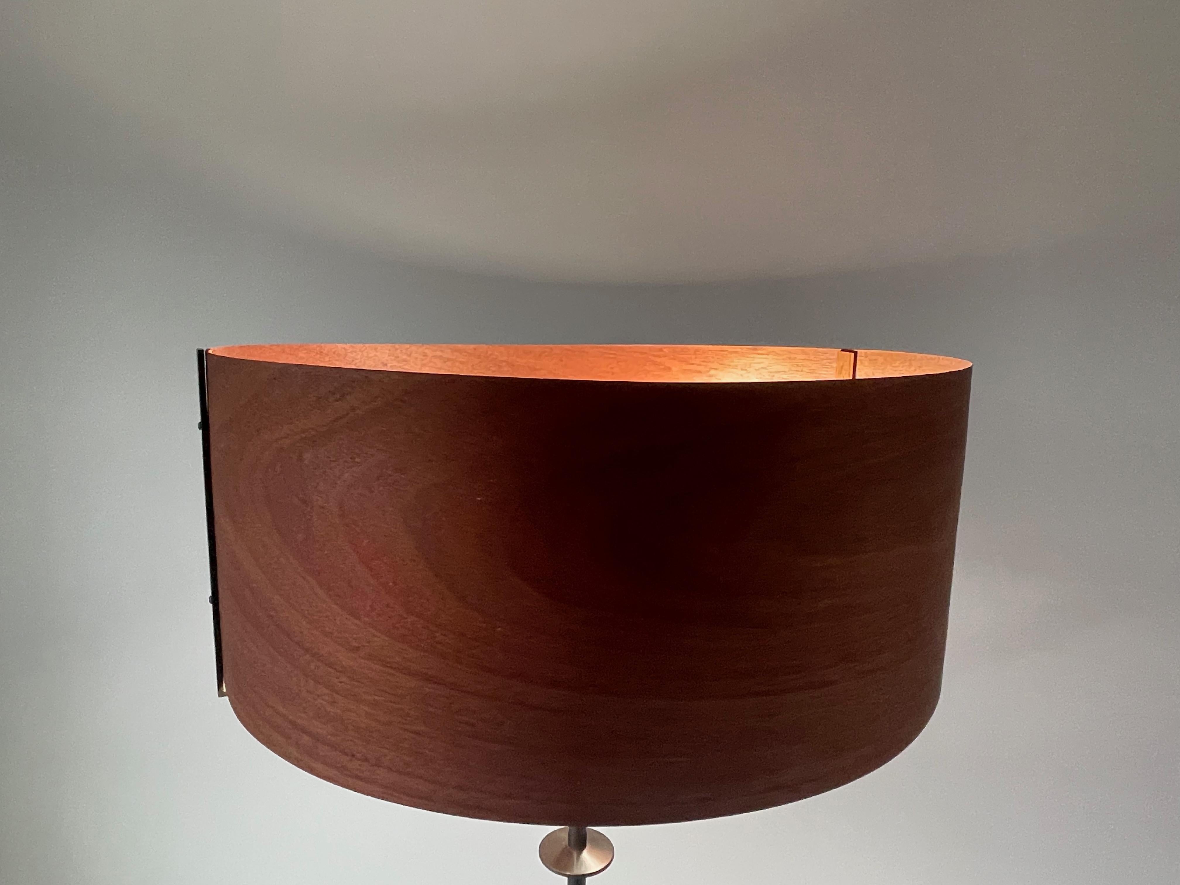 Noirci Lampadaire n°10 avec cadre en bronze noirci en vente