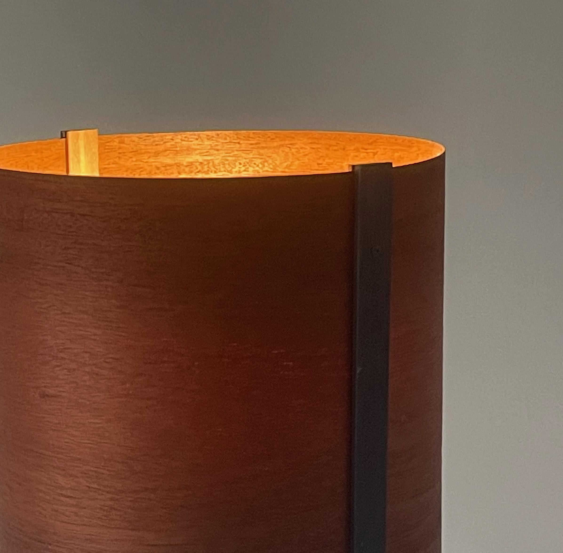 Lampadaire n°8 avec cadre en bronze noirci en vente 1