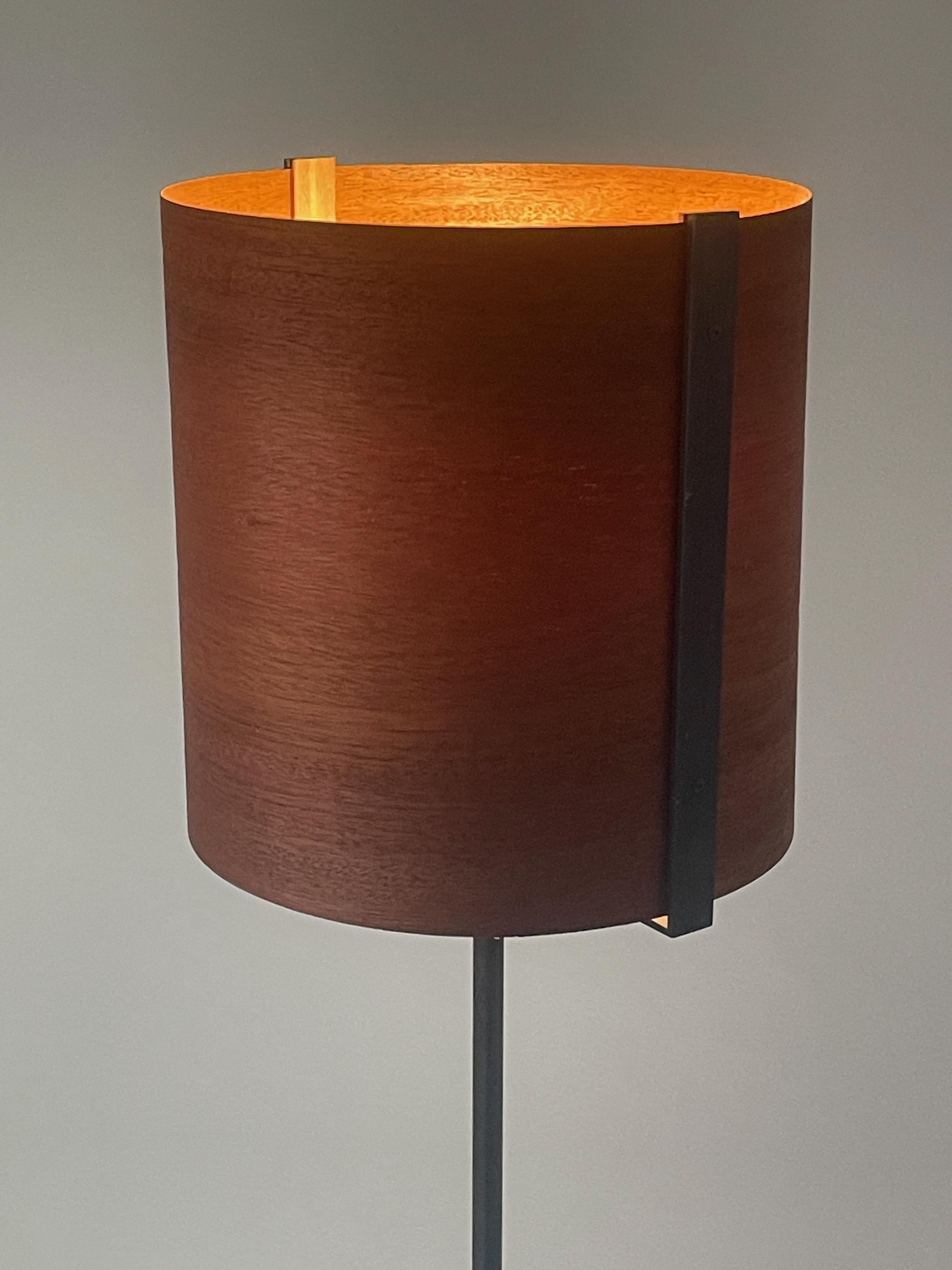 Lampadaire n°8 avec cadre en bronze noirci en vente 2