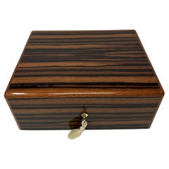 Mahogany Wood Vintage Handmade Jewelry Casket Box Manning of Ireland Irish New