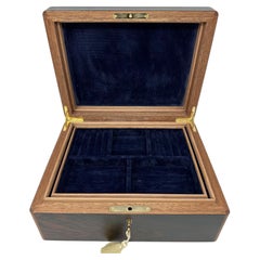 Madera de Caoba Caja Cofre Joyero Vintage Hecho a Mano Manning of Ireland Irlandés Nuevo