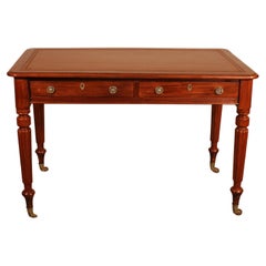 Mahogany Writing Desk with Two Drawers Early 19th Century