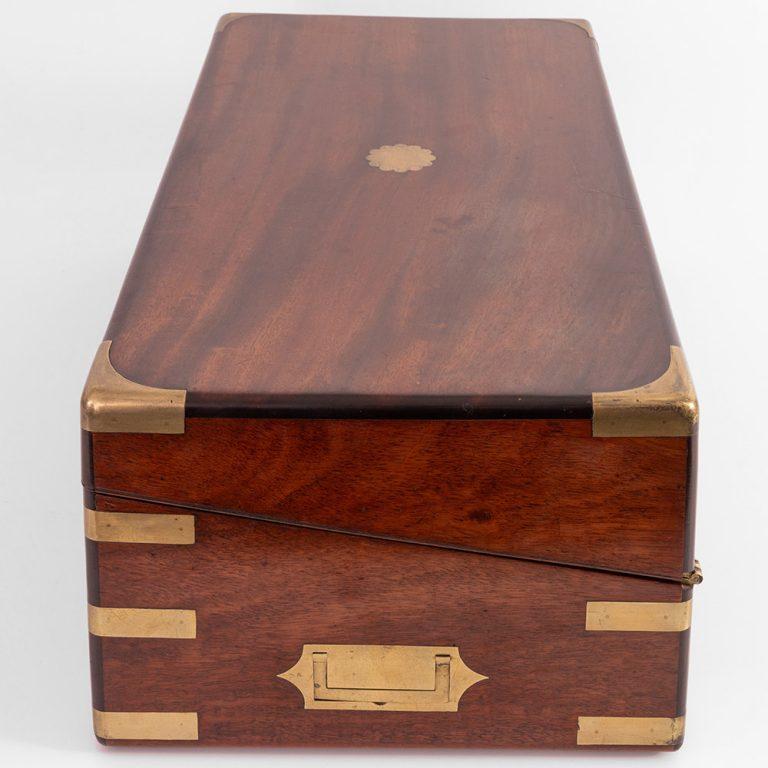 Mid-19th Century Mahogany Writing Slope from the Mid 19th Century For Sale