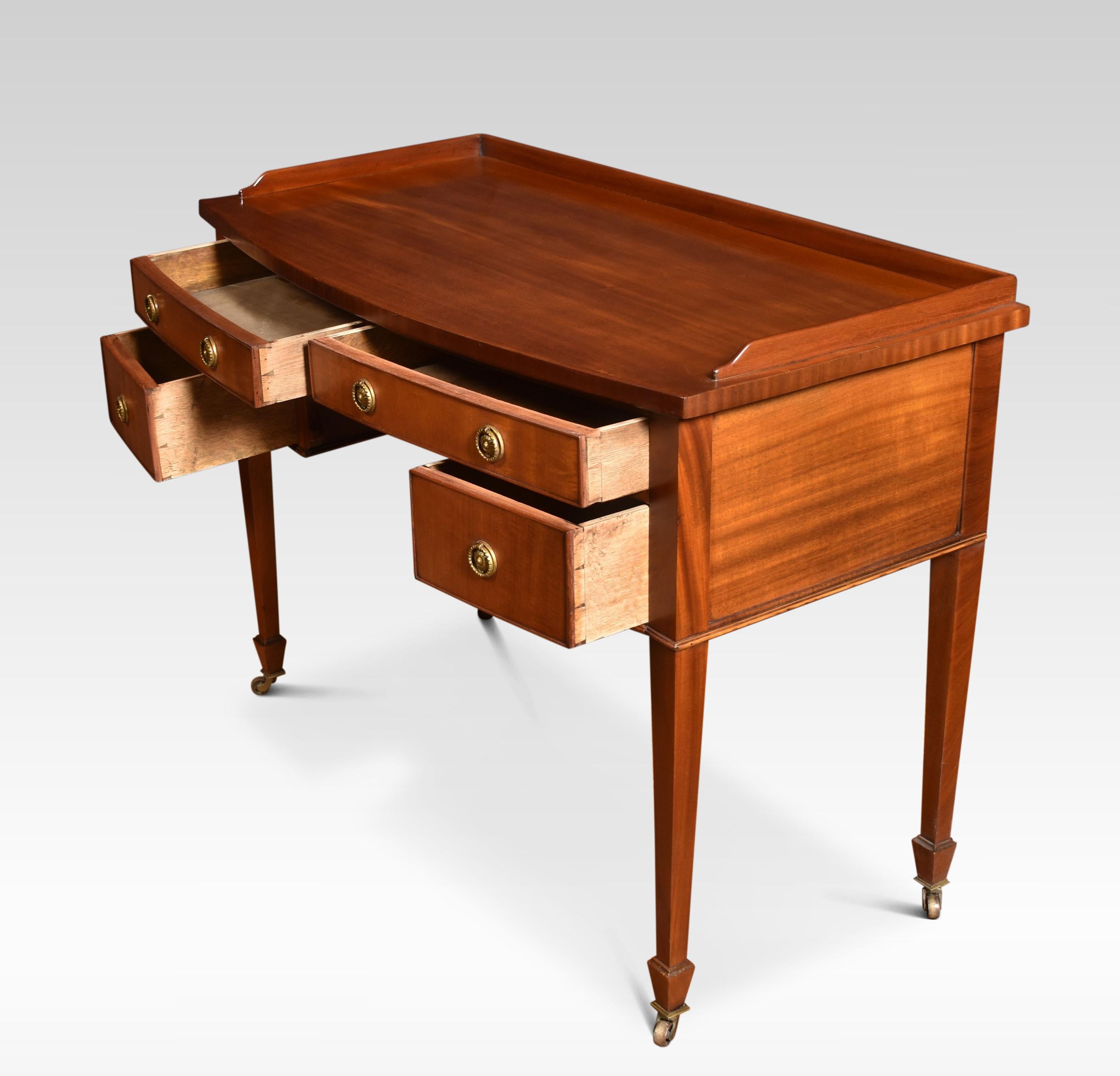 20th Century Mahogany Writing Table For Sale