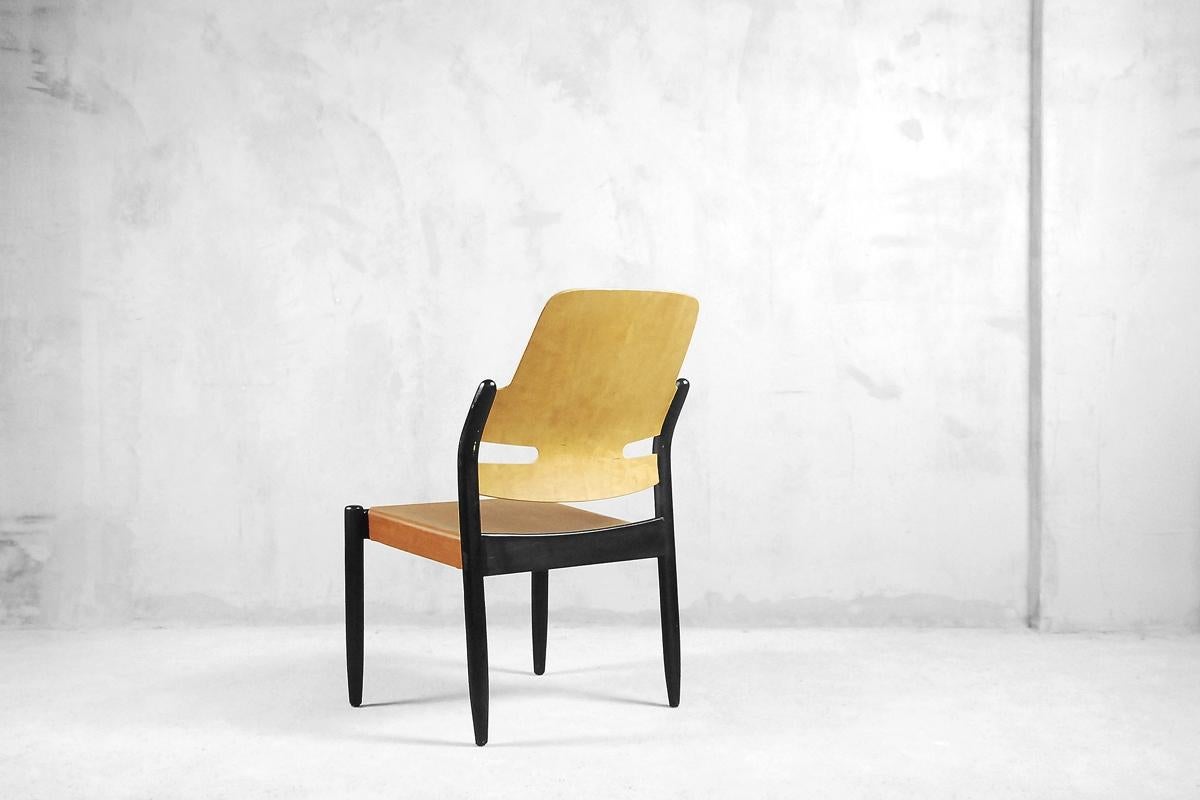 Mahogeny Plywood 805/3B Åkerbloms Chairs by Gunnar Eklöf for Bodafors, 1950s For Sale 4