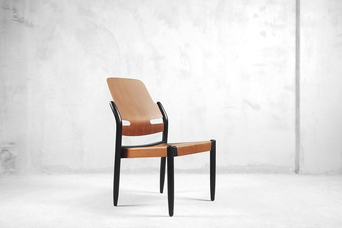 Mahogeny Plywood 805/3B Åkerbloms Chairs by Gunnar Eklöf for Bodafors, 1950s For Sale 5