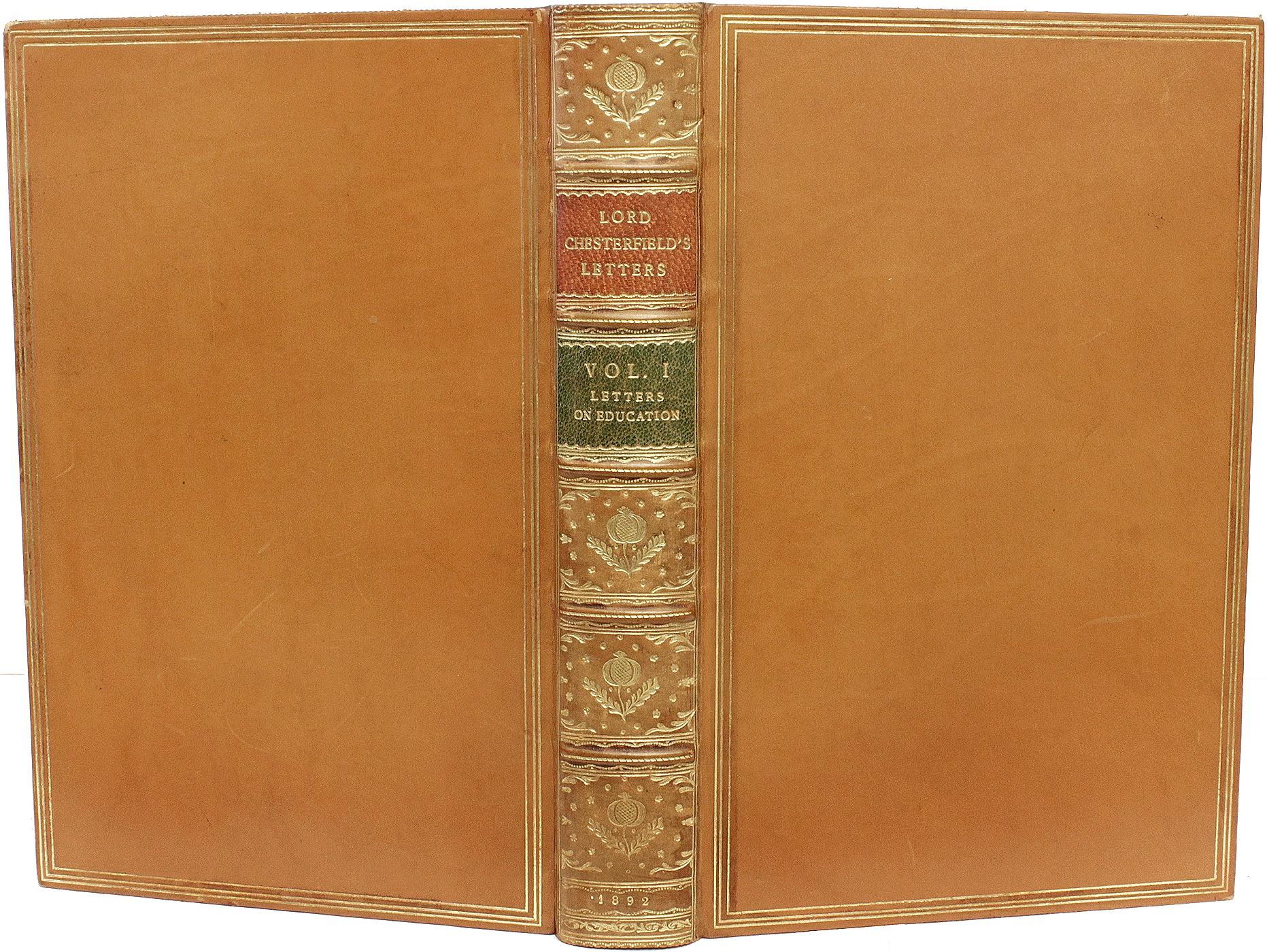 British MAHON, Lord. The Letters Of Philip Dormer Stanhope. 5 vols. 1892 IN FULL LEATHER For Sale
