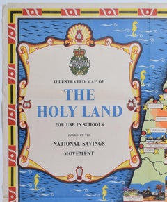The Holy Land National Savings original vintage poster by Mahoney