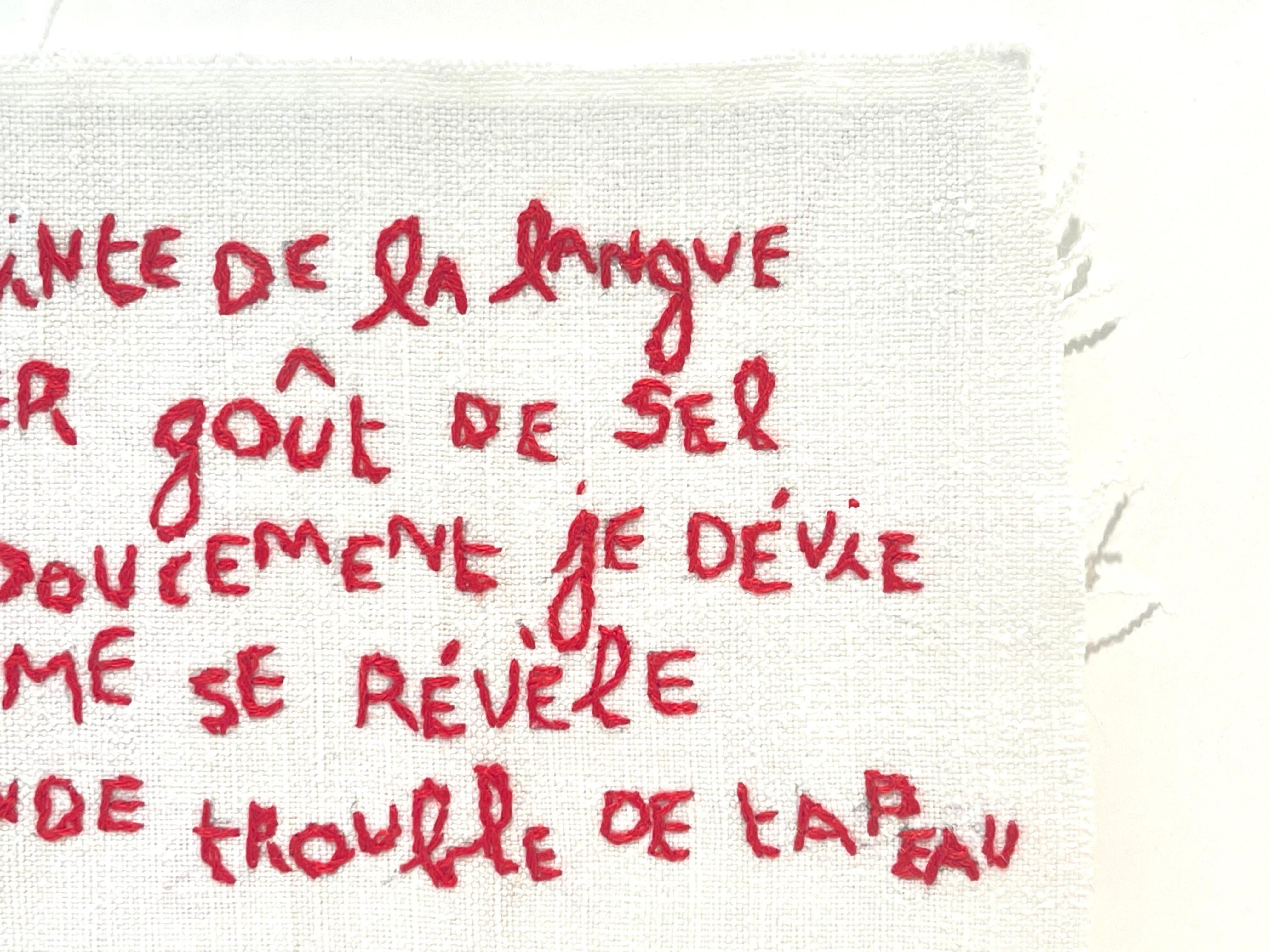 À la pointe - Drapoétiques For Sale 1