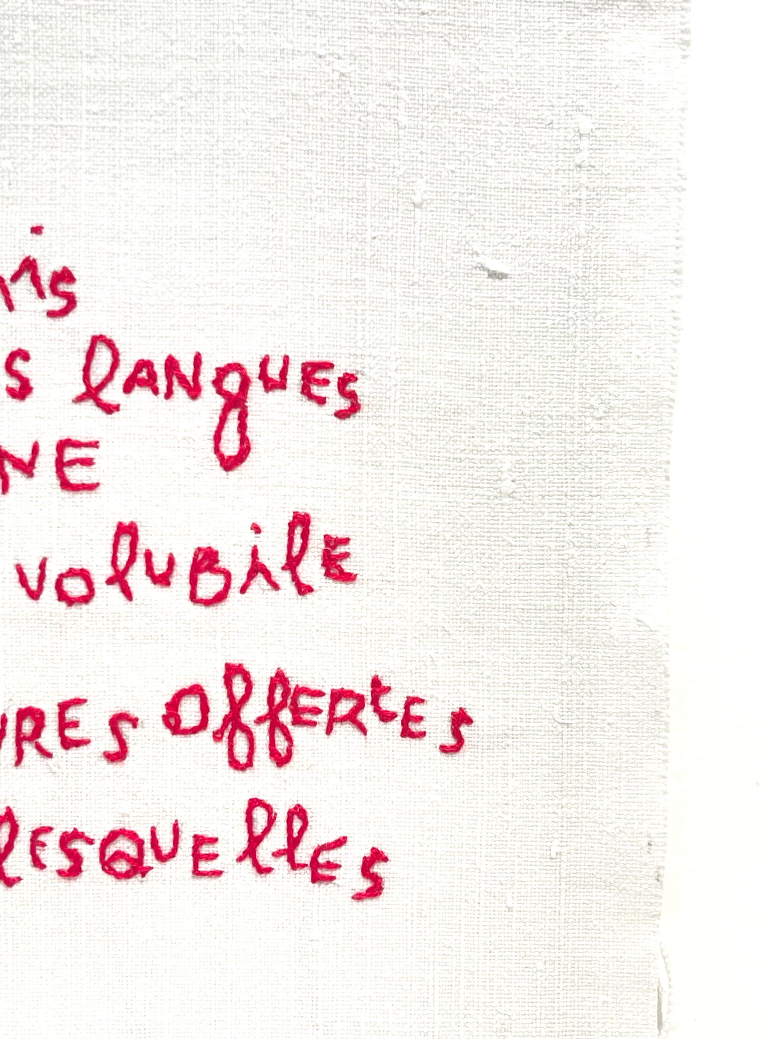 Je ne connais d'autres langues - Drapoétiques For Sale 7
