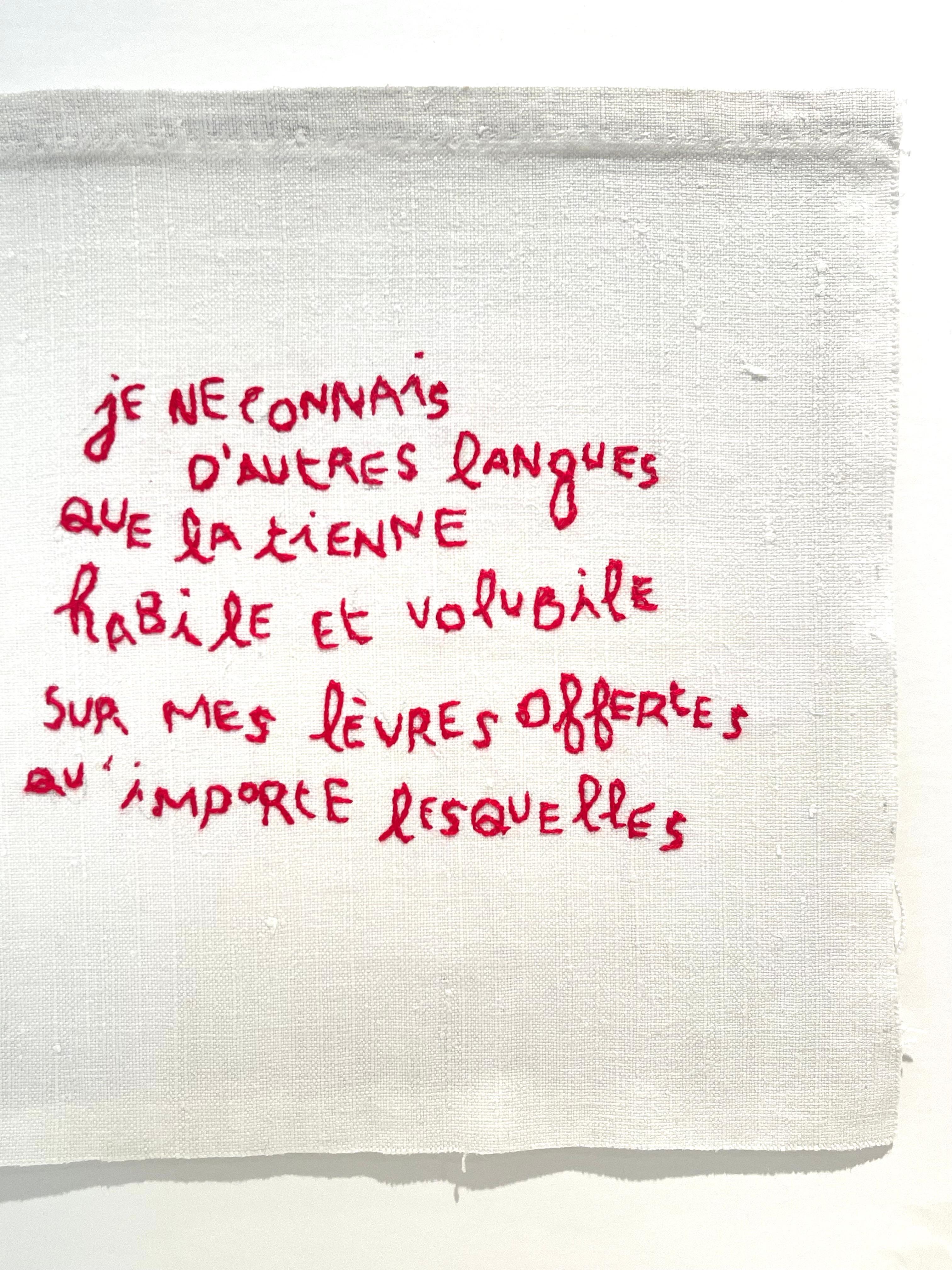 Je ne connais d'autres langues - Drapoétiques For Sale 2