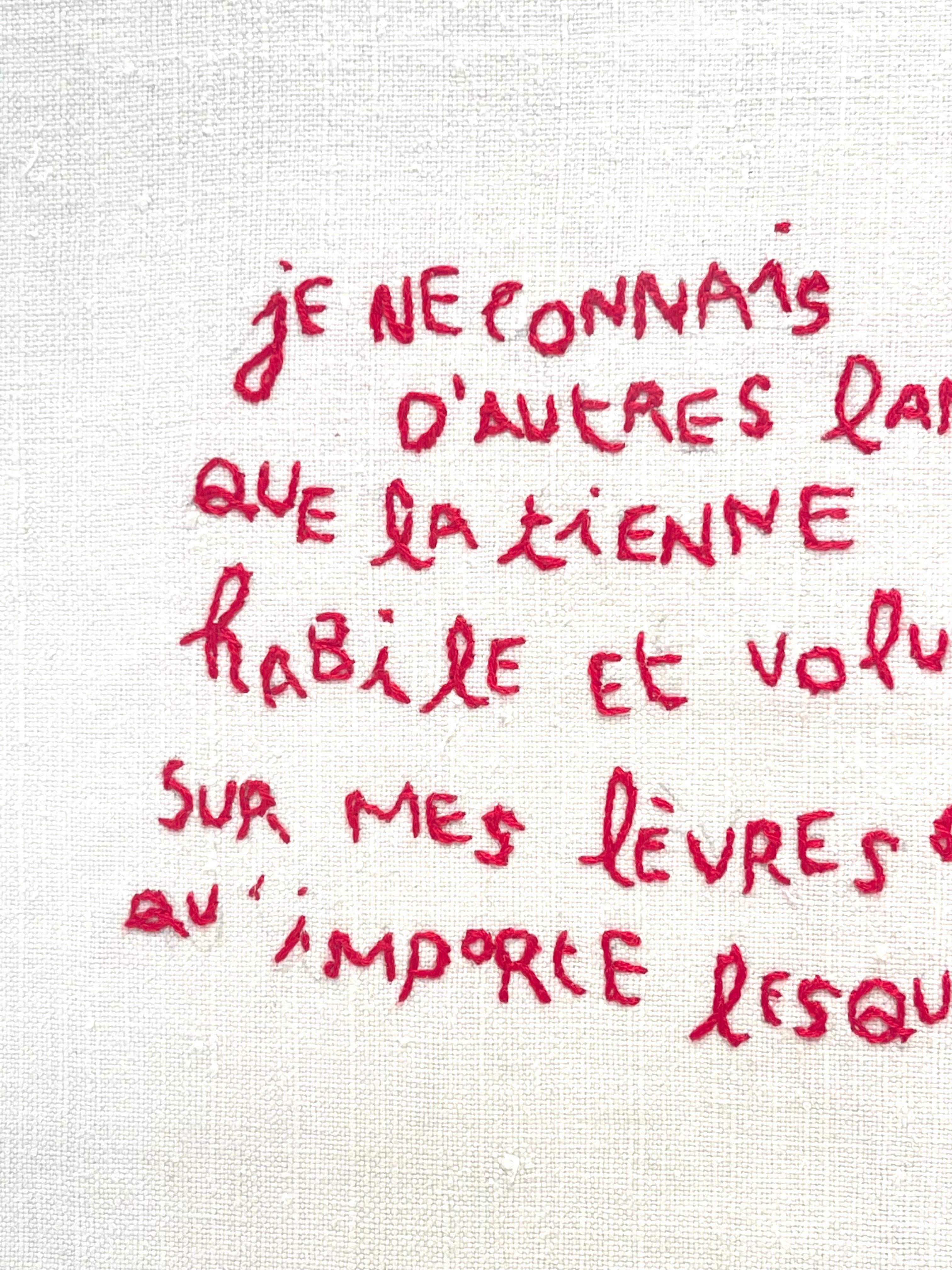 Je ne connais d'autres langues - Drapoétiques For Sale 3