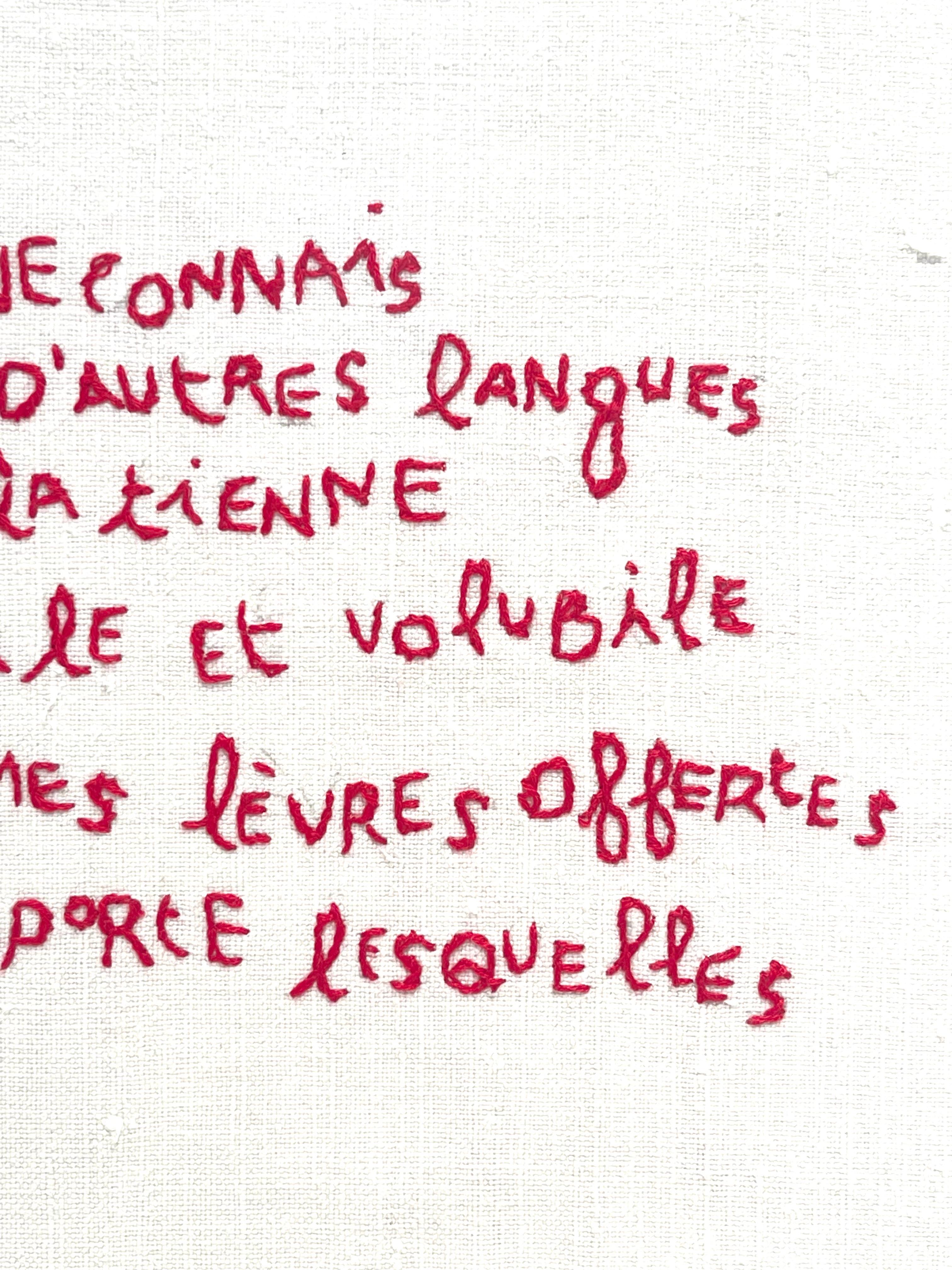 Je ne connais d'autres langues - Drapoétiques For Sale 4