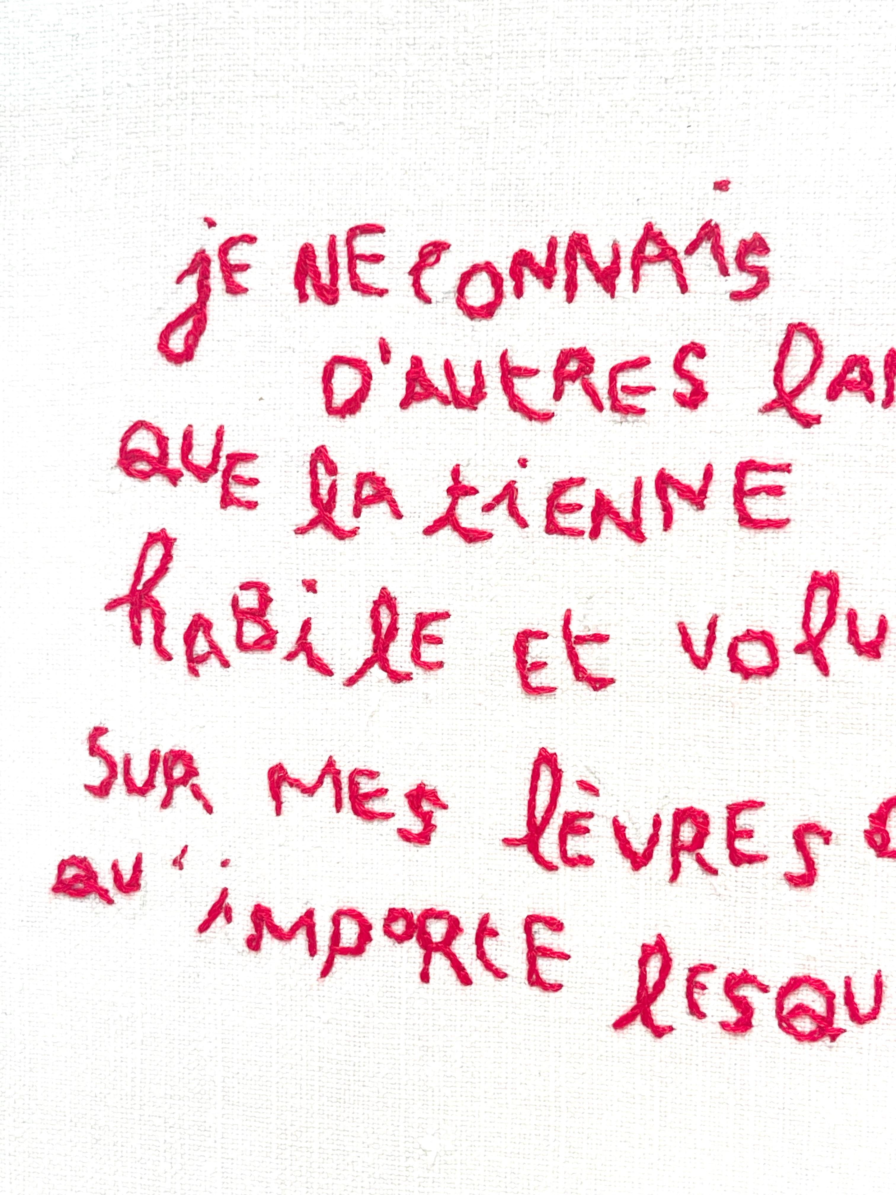 Je ne connais d'autres langues - Drapoétiques For Sale 5