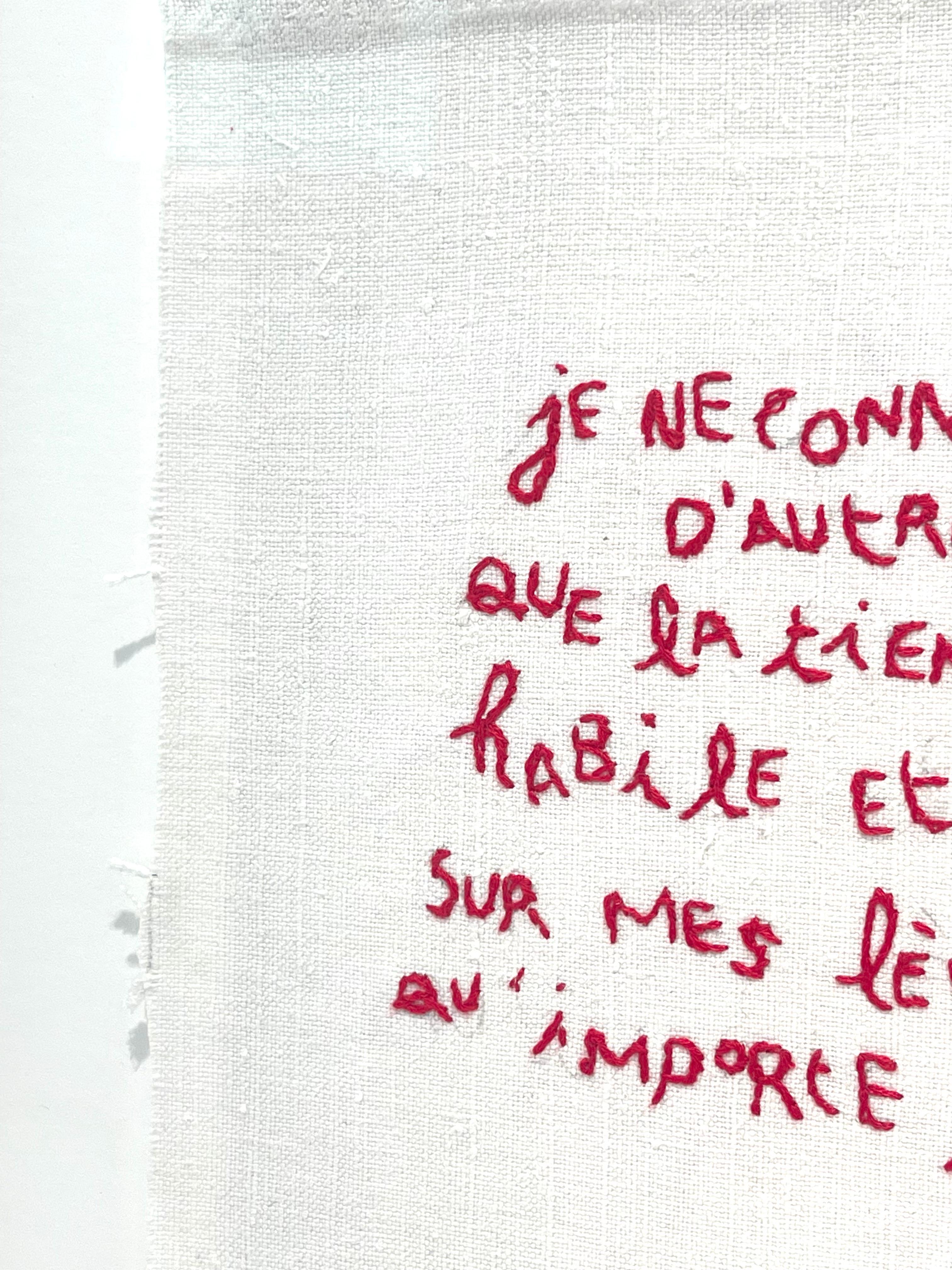 Je ne connais d'autres langues - Drapoétiques For Sale 6