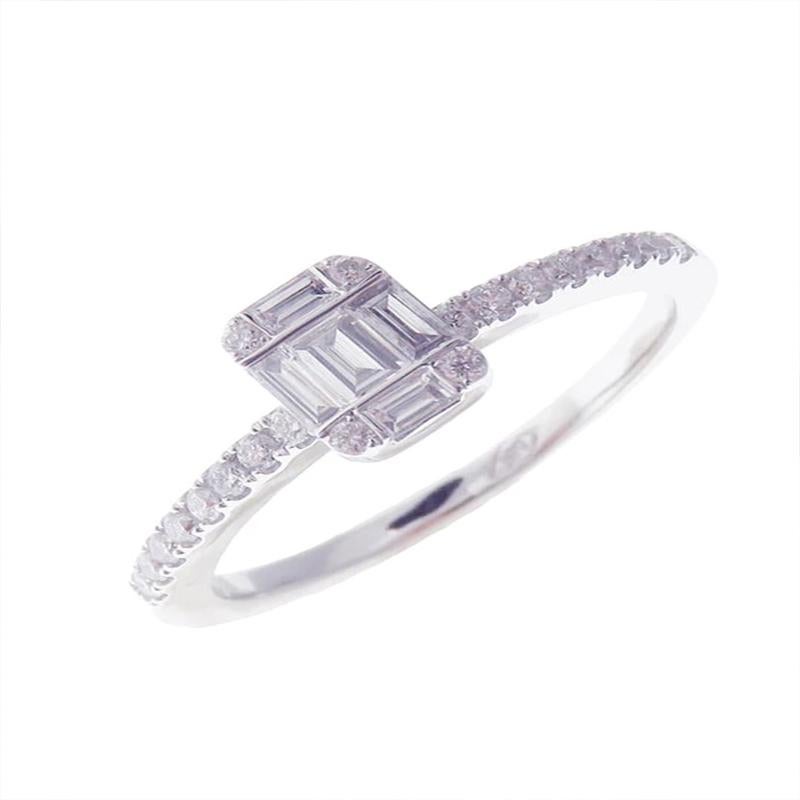 For Sale:  Mai Mini Baguette Diamond Ring 3