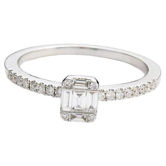 For Sale:  Mai Mini Baguette Diamond Ring