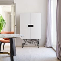 Mai Tai 2-Door White-Gray Cupboard