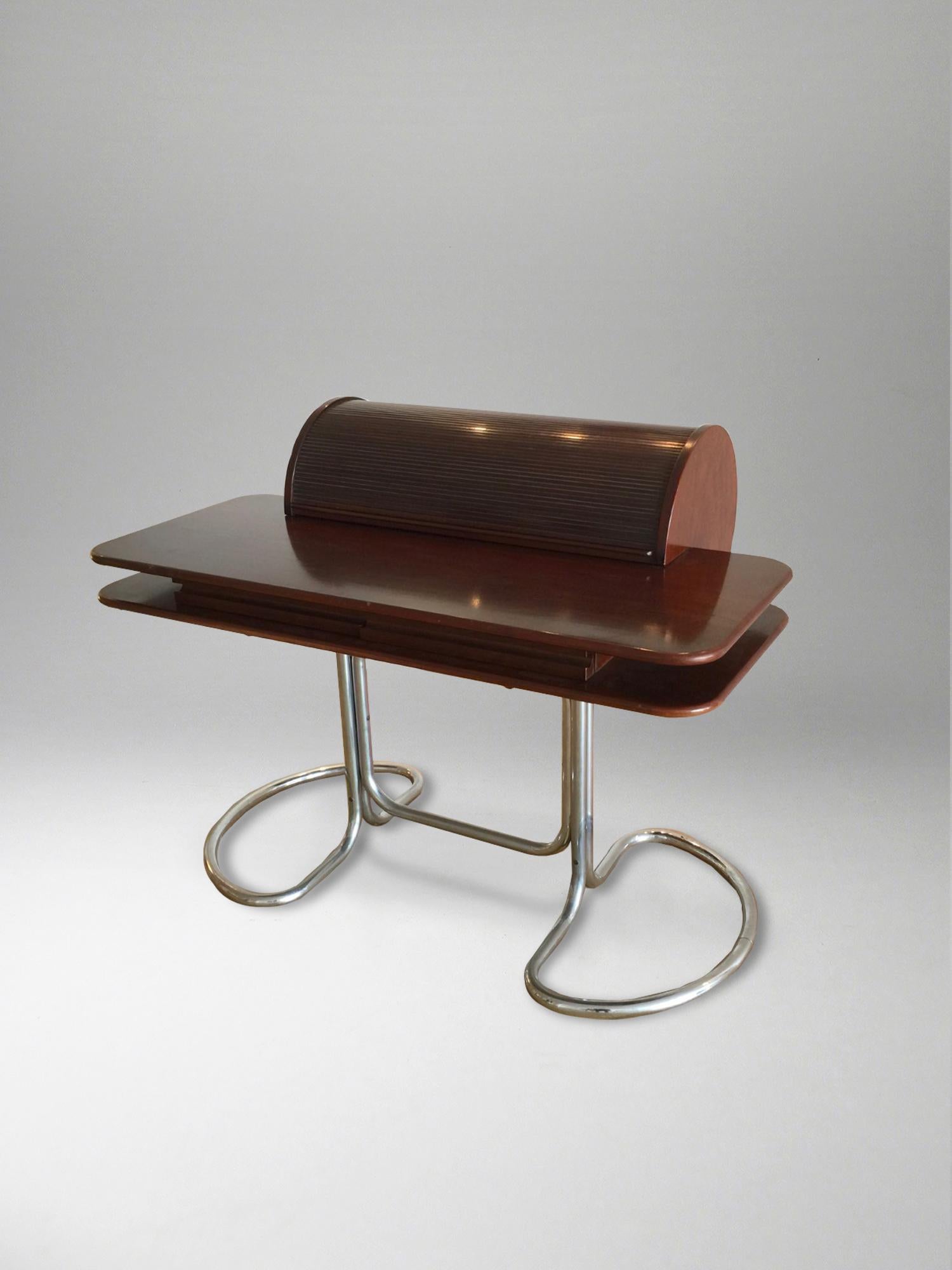 'Maia' Roll Top Desk by Giotto Stoppino, circa 1969 1