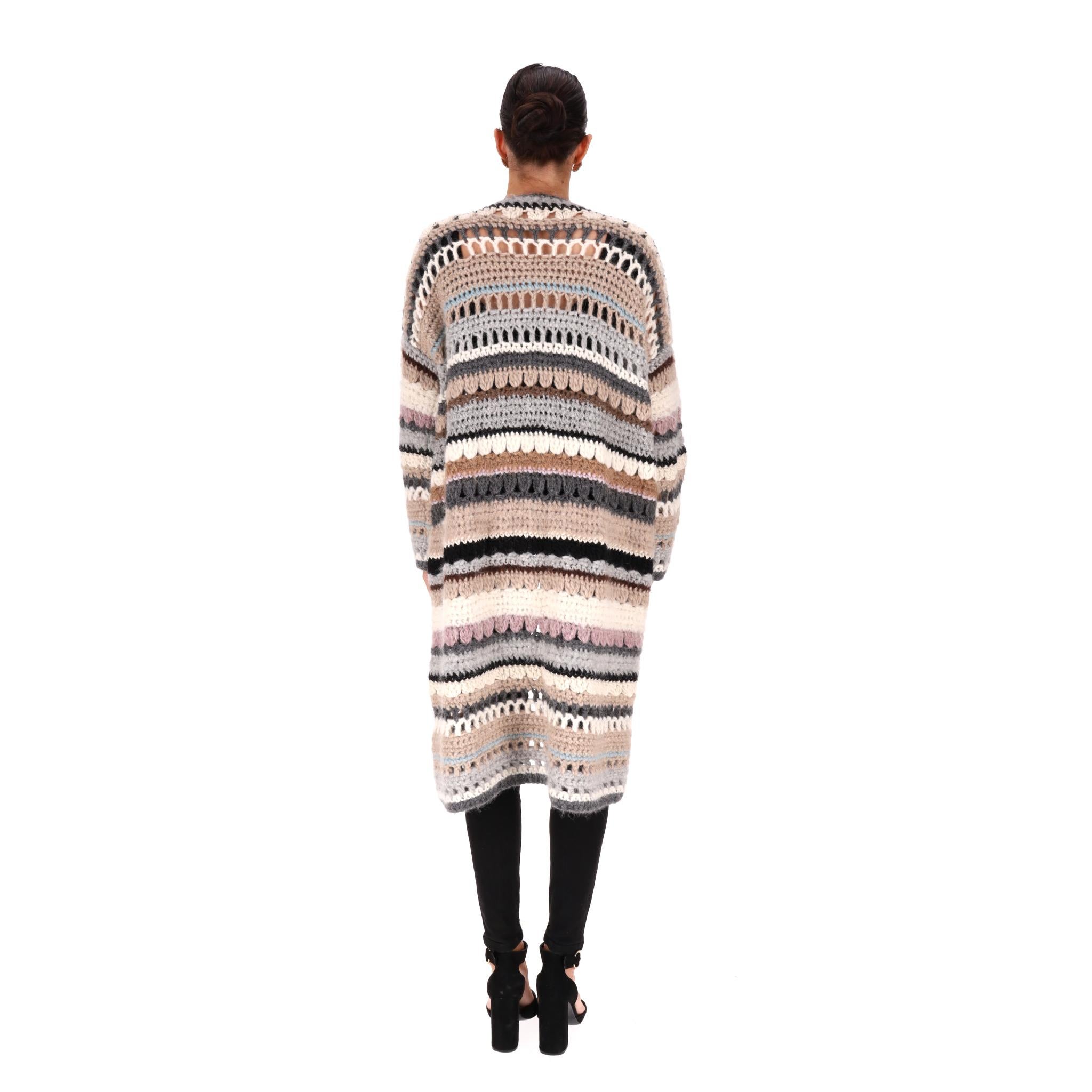 Cardi/Cappotto all'uncinetto in alpaca e lana merino Maiami In condizioni ottime in vendita a London, GB