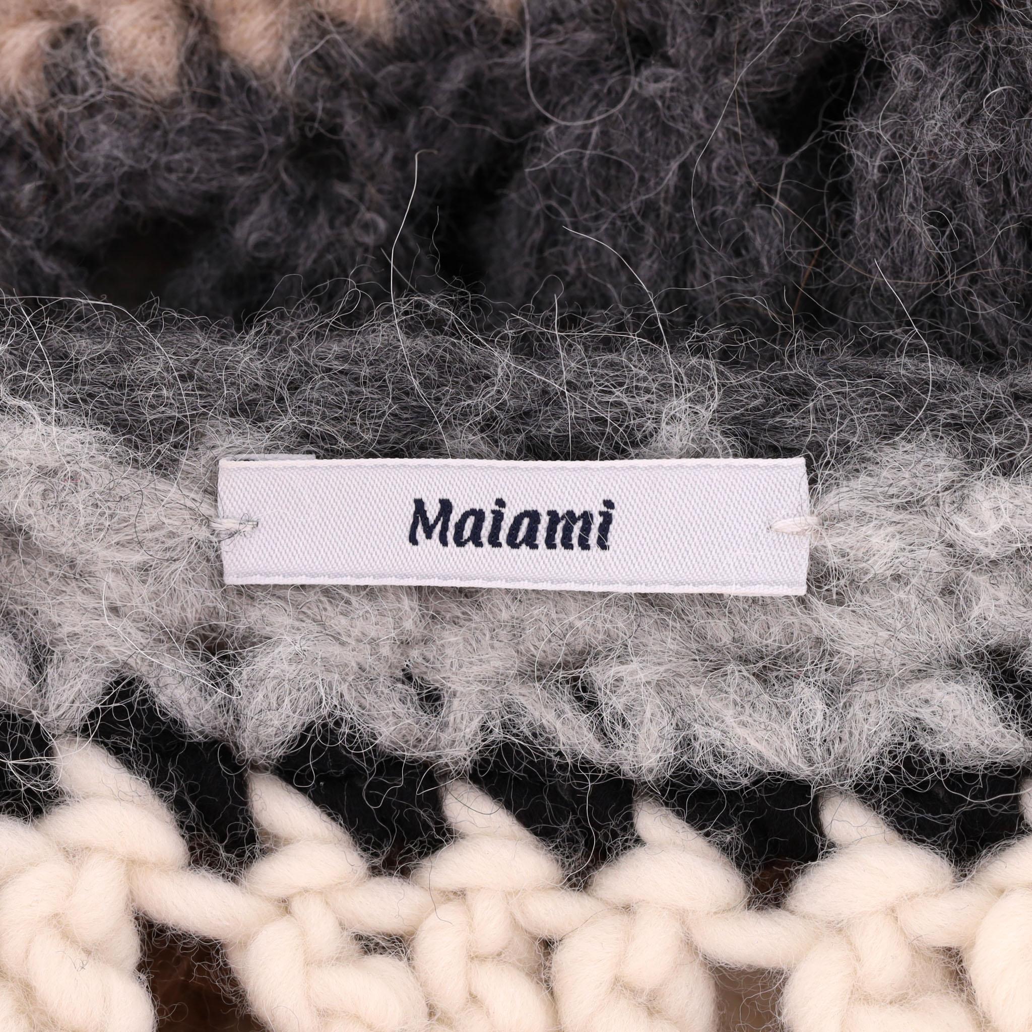 Donna Cardi/Cappotto all'uncinetto in alpaca e lana merino Maiami in vendita