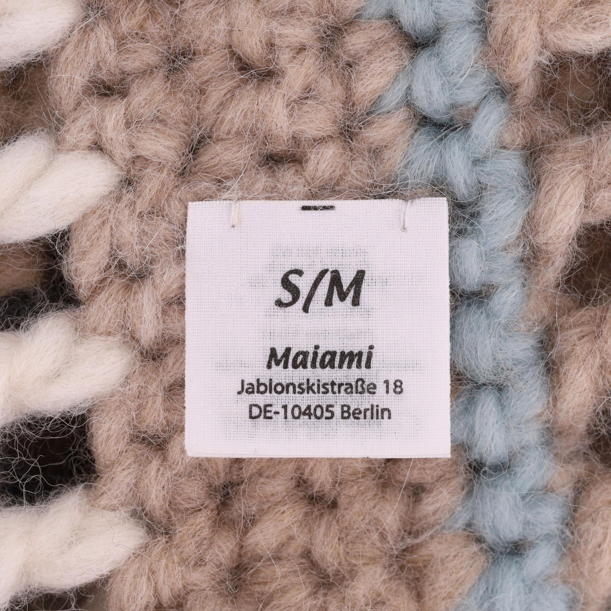 Cardi/Cappotto all'uncinetto in alpaca e lana merino Maiami in vendita 1