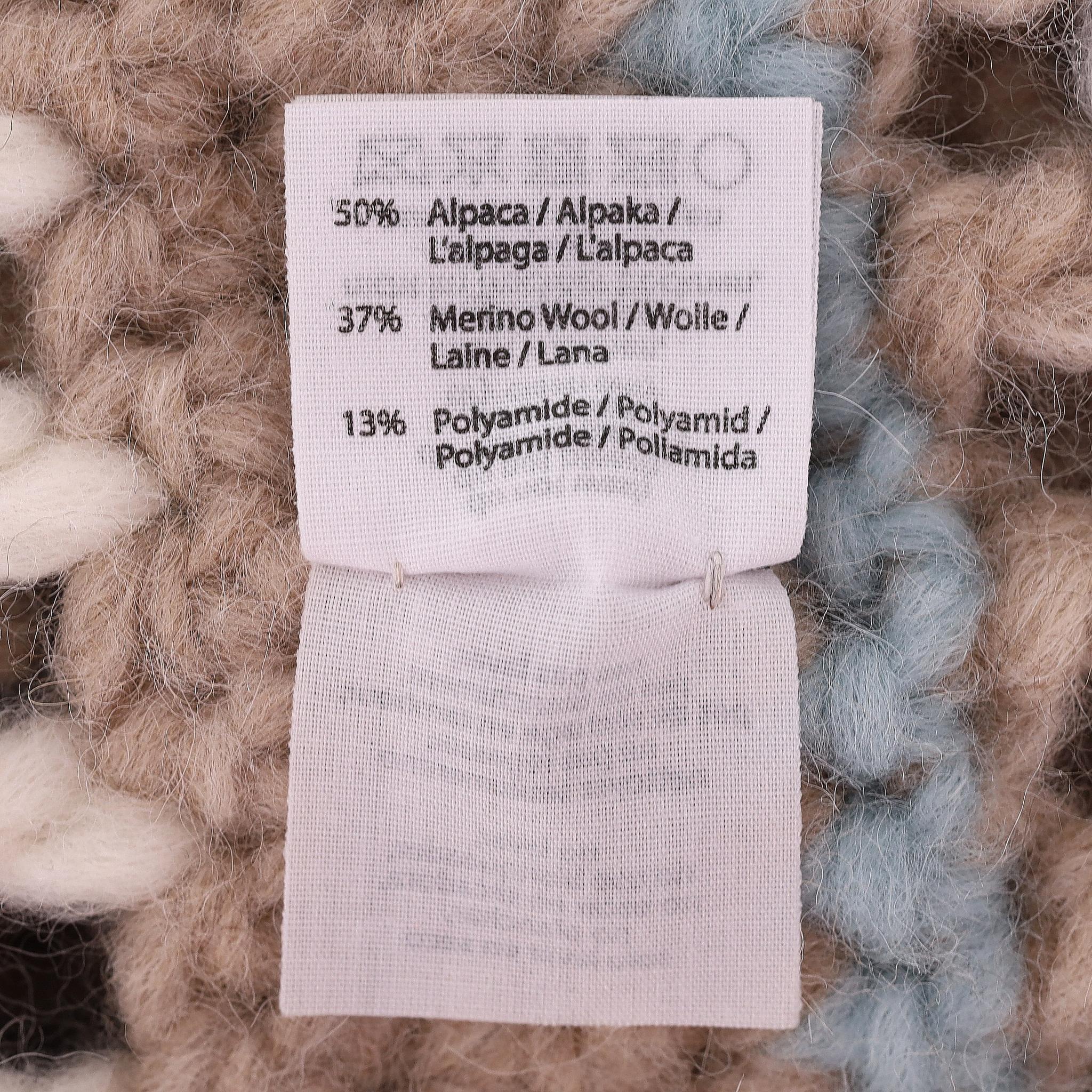 Cardi/Cappotto all'uncinetto in alpaca e lana merino Maiami in vendita 2