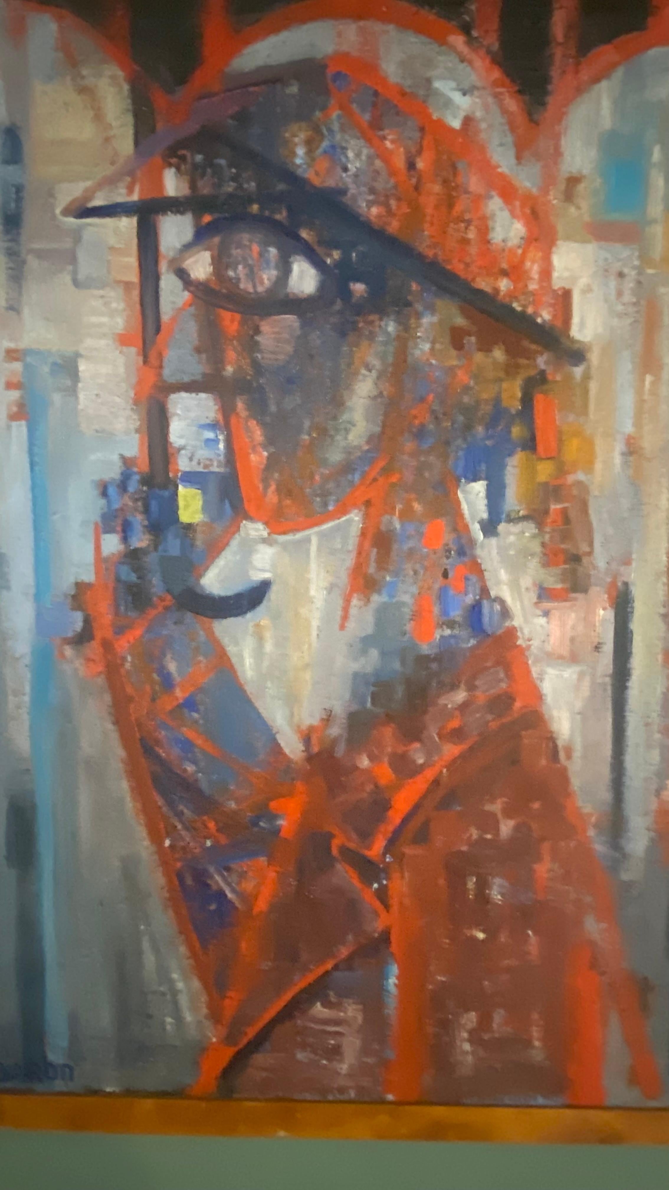 Maïce le Baron - Eine Frau mit Parapluie 1947 (21. Jahrhundert und zeitgenössisch) im Angebot
