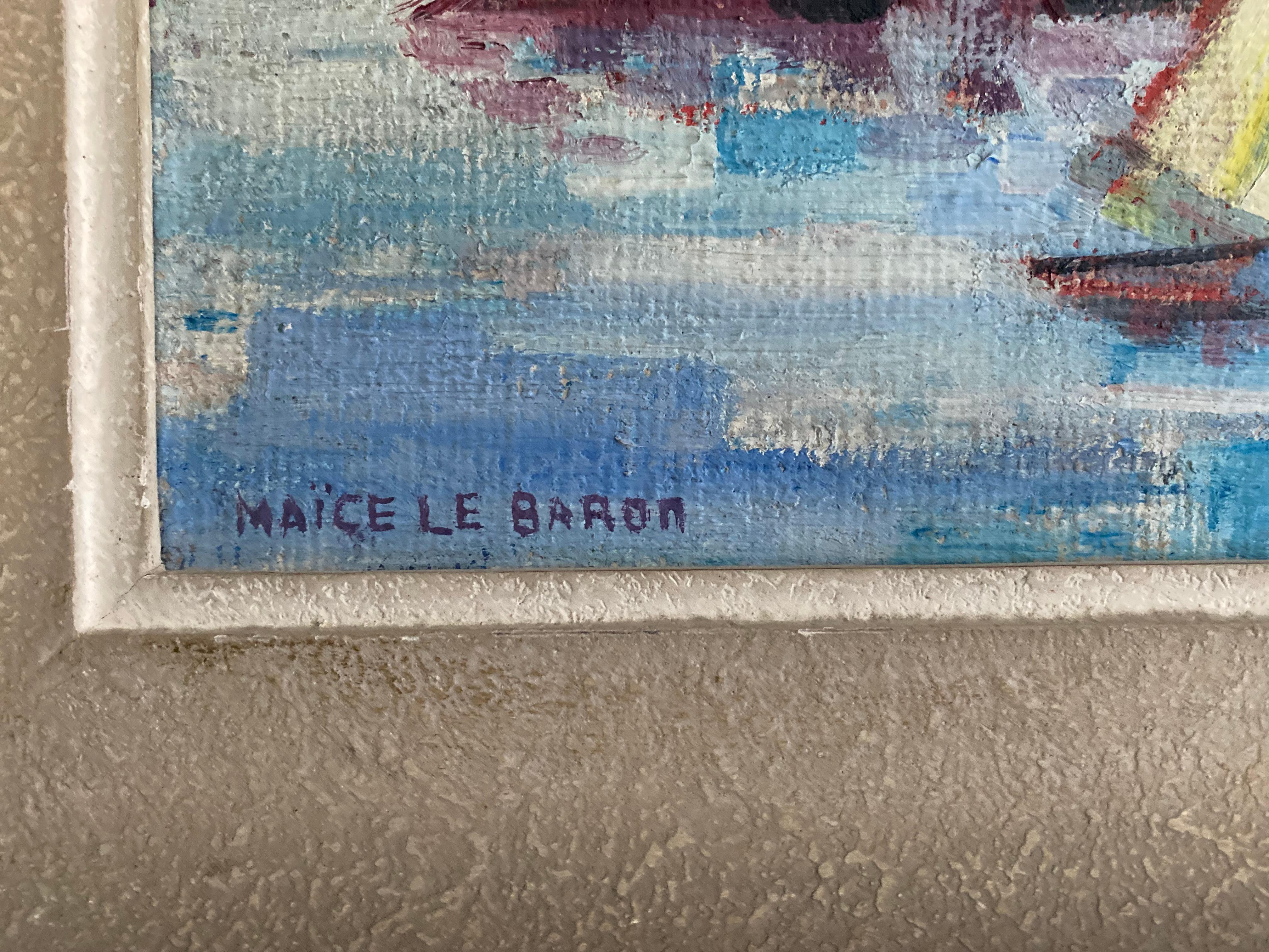 Maïce le Baron - Rochers à Port 1940 (21. Jahrhundert und zeitgenössisch) im Angebot