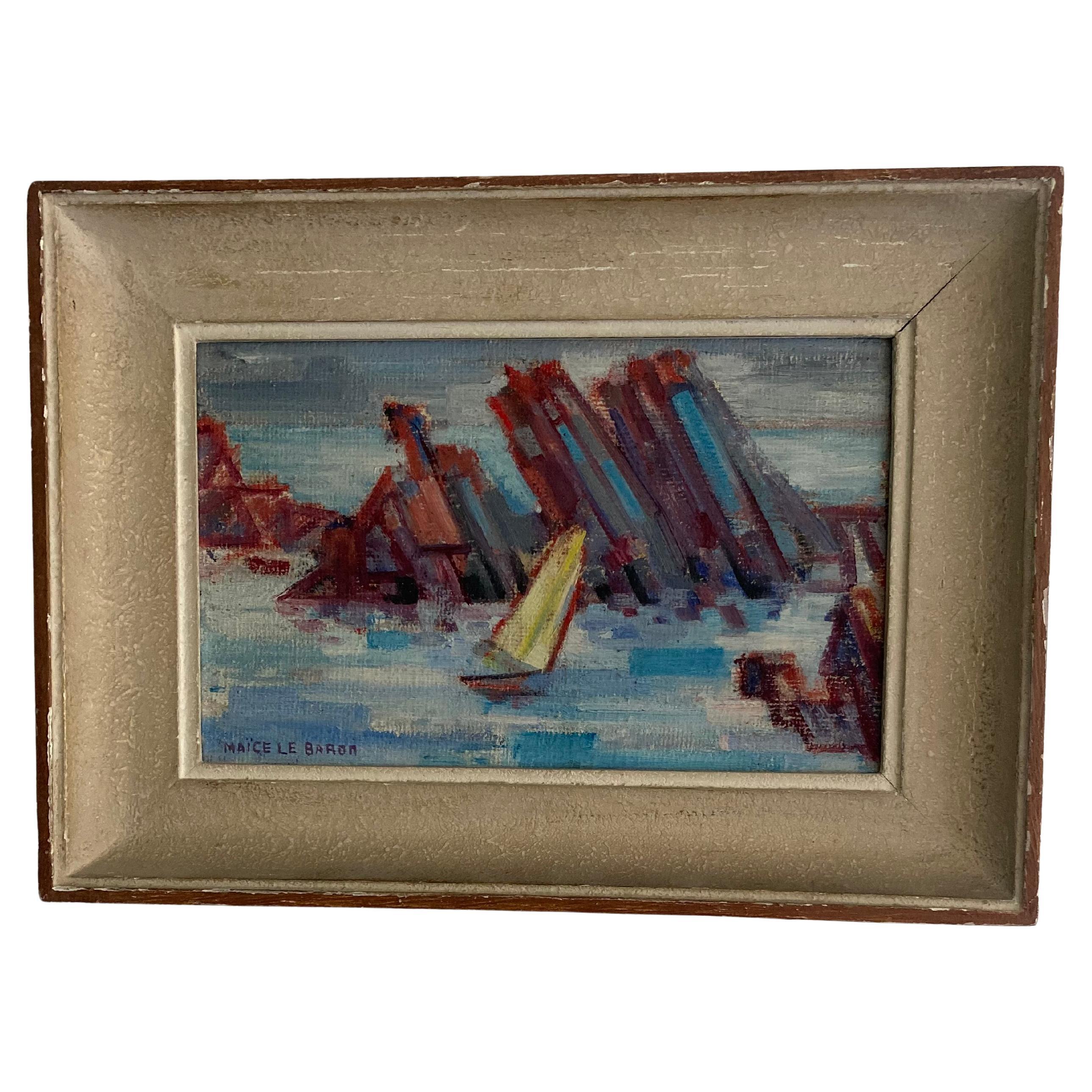 Maïce le Baron - Rochers à Port 1940