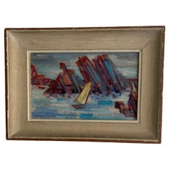 Maïce le Baron - Rochers à Port 1940