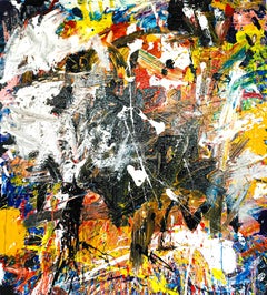 Abstraktes Gemälde "Encrypted Emotions 2" aus Acryl auf Leinwand