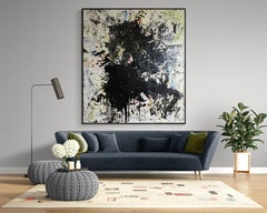 Pintura acrílica abstracta de gran textura "Fragmentos de la mente 10"