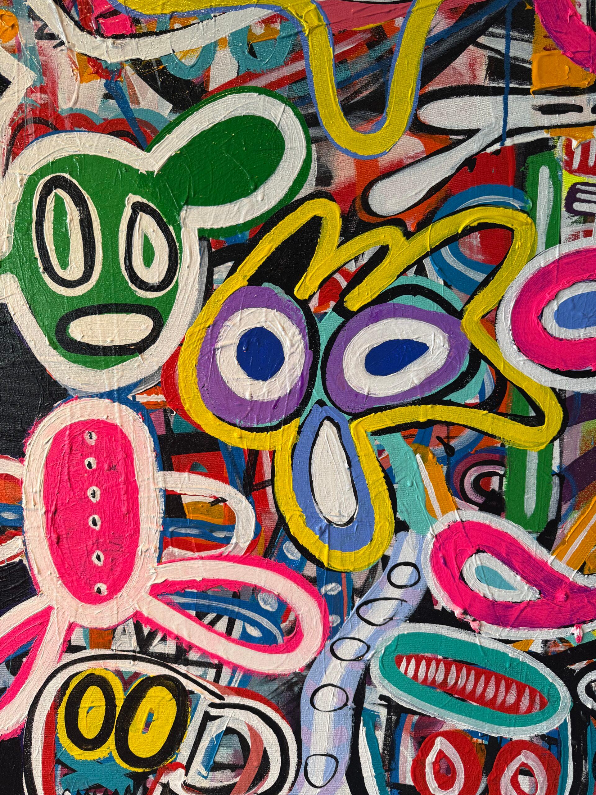 My Wonderful Self (Black) - Painting by Maico Camilo