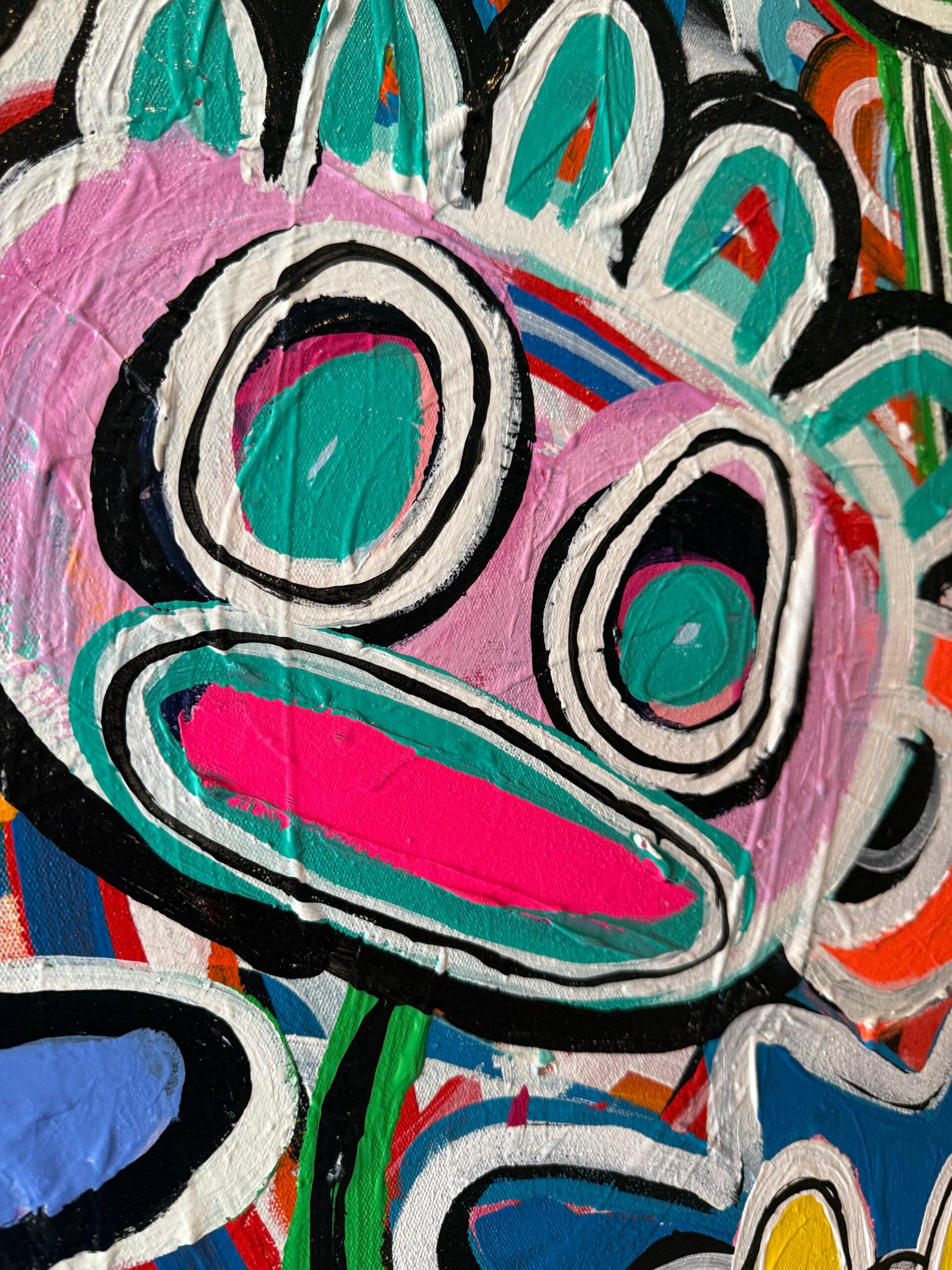 My Wonderful Self (Black) - Street Art Painting by Maico Camilo