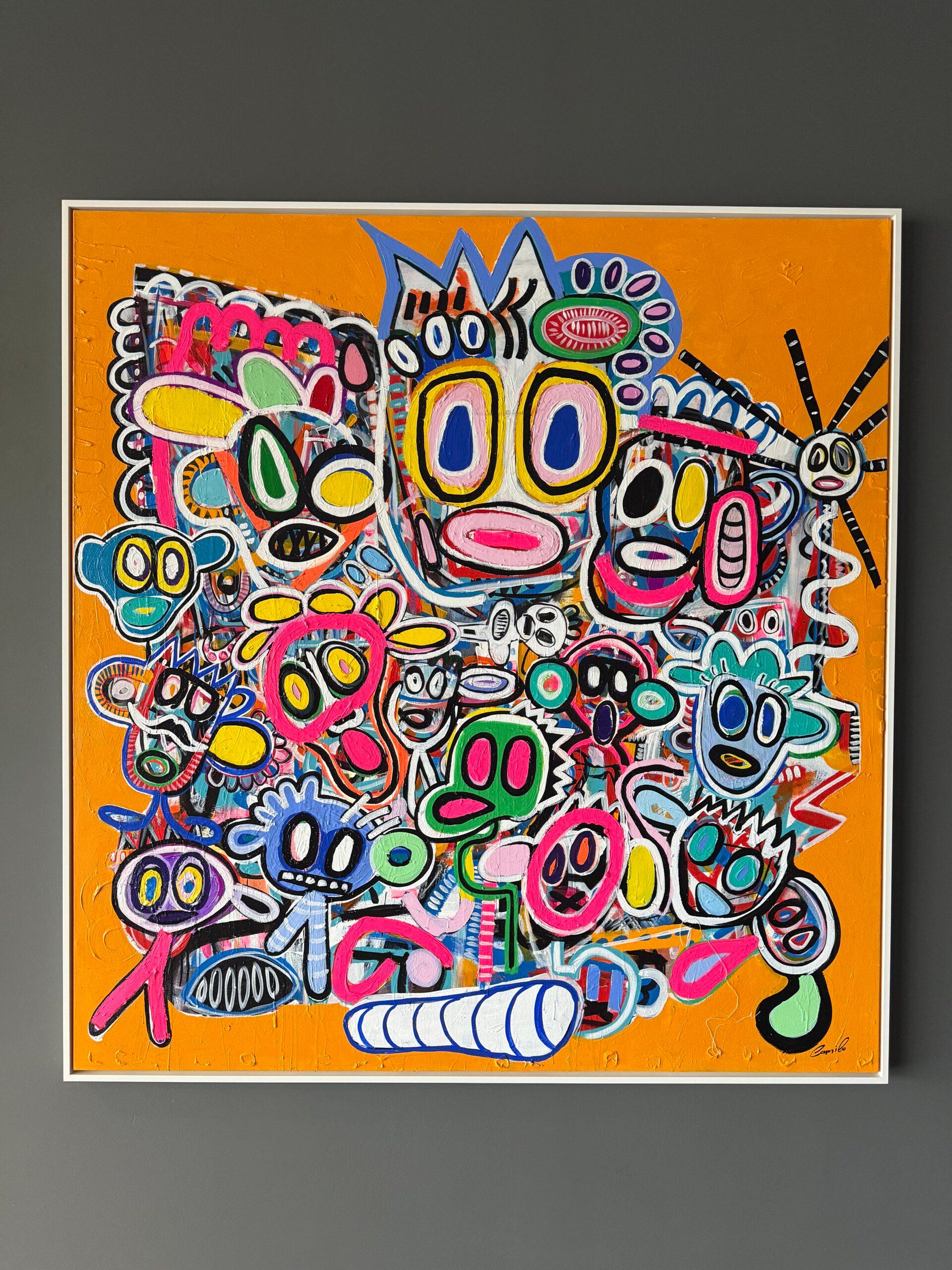 My Wonderful Self (Jaune) - Painting de Maico Camilo