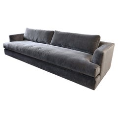 Maiden Home The Varick Contemporary Modern Slate Velvet Sofa